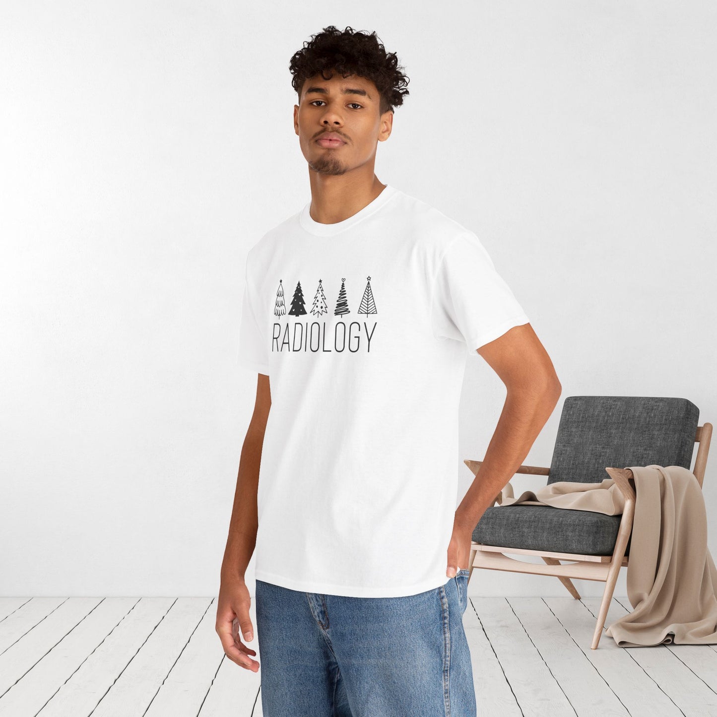 Christmas Tree Radiology Heavy Cotton Tee