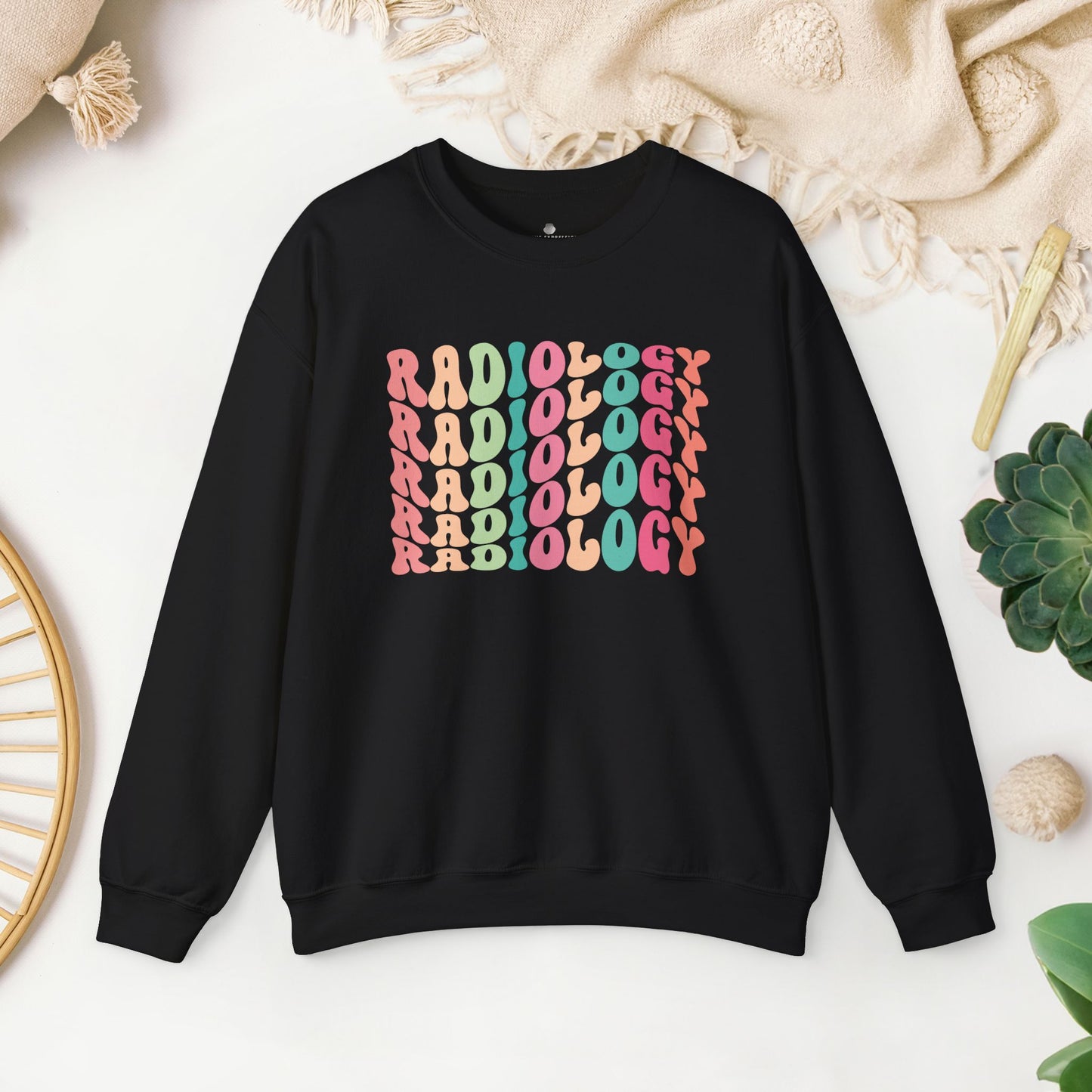 Groovy Colorful Radiology Sweatshirt for RAD Technician