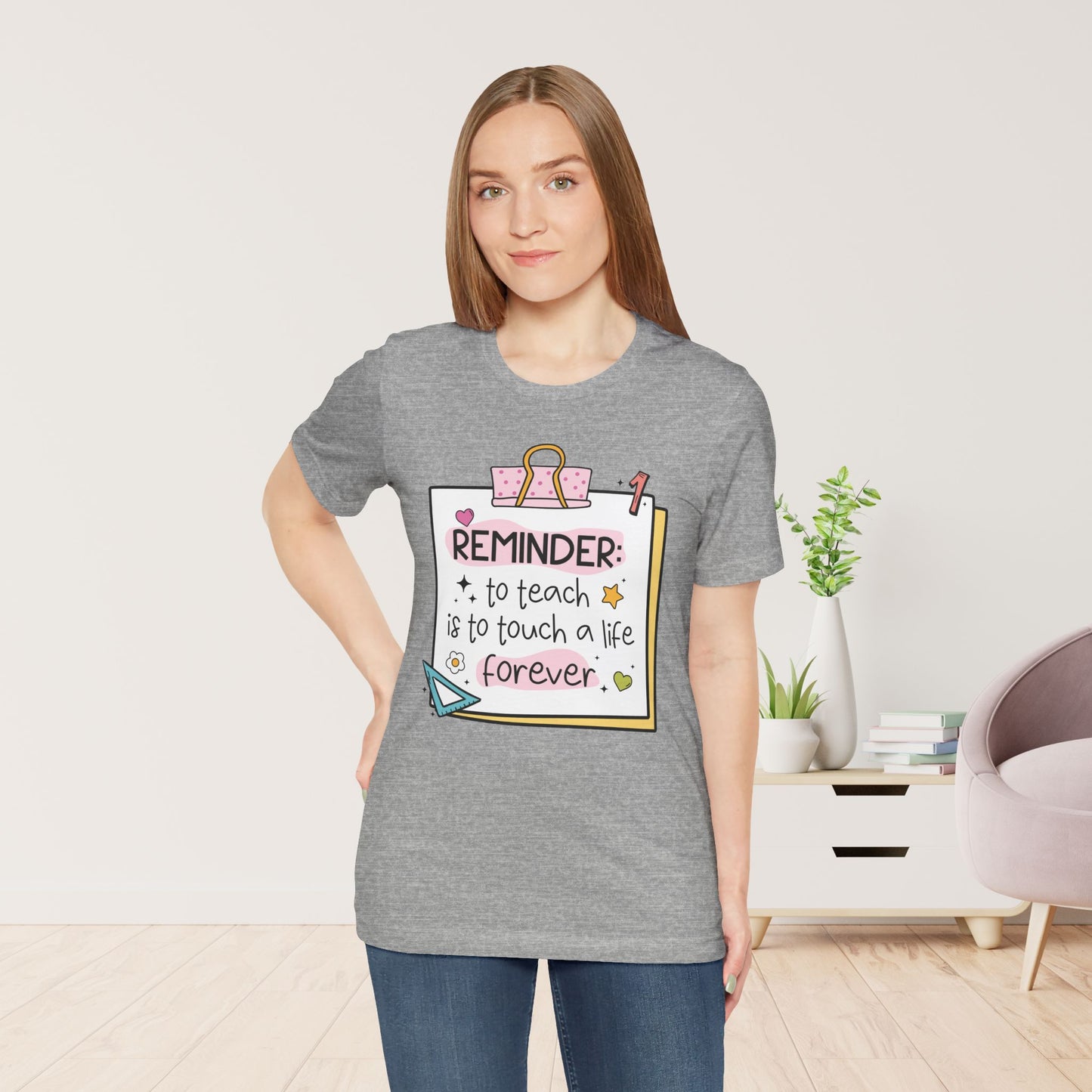 Trendy Motivational Teacher Soft Cotton Tee