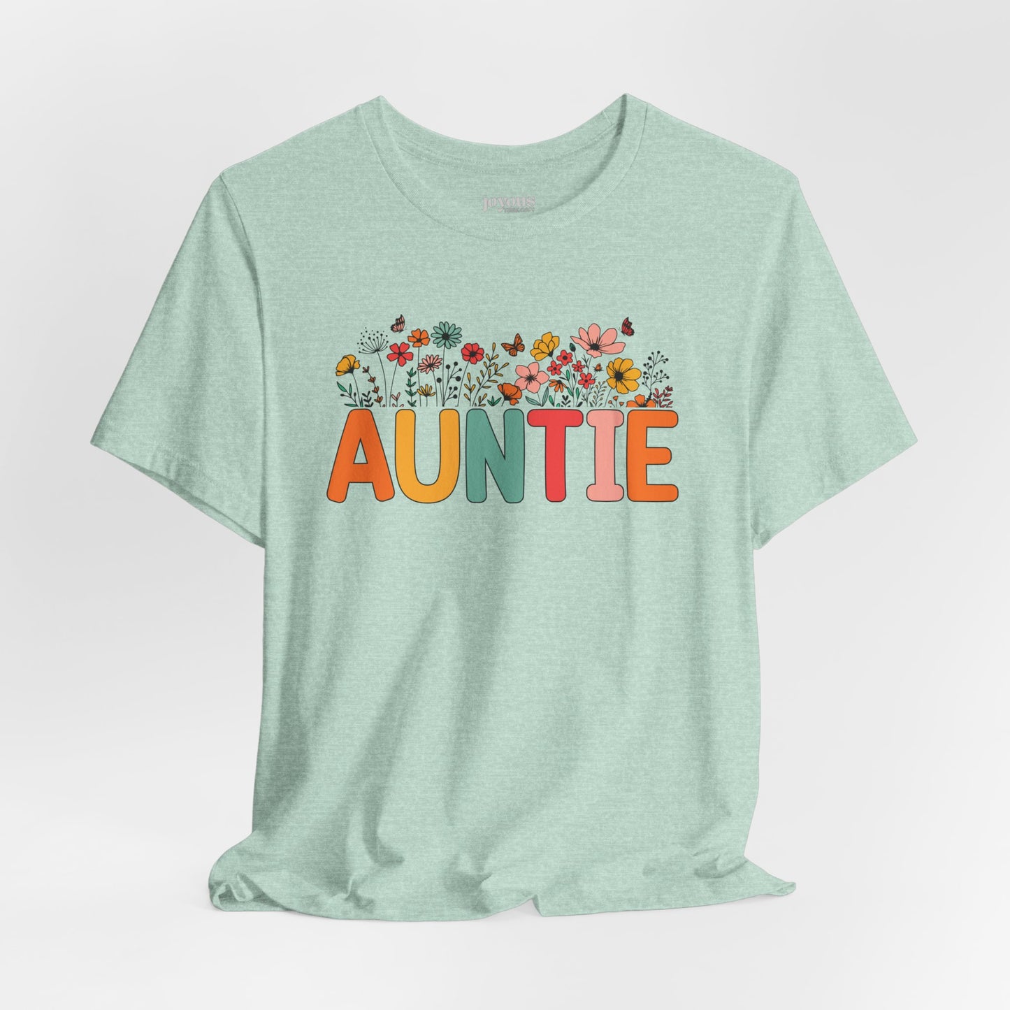 Spring Floral Auntie Soft Cotton Tee