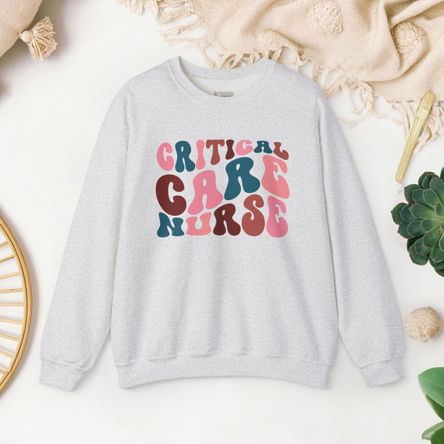 Groovy Critical Care Nurse Sweatshirt