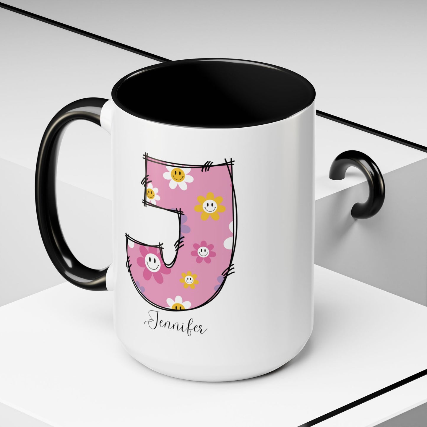 Custom Name Initial Letter Mug - Personalized Gifts A-Z