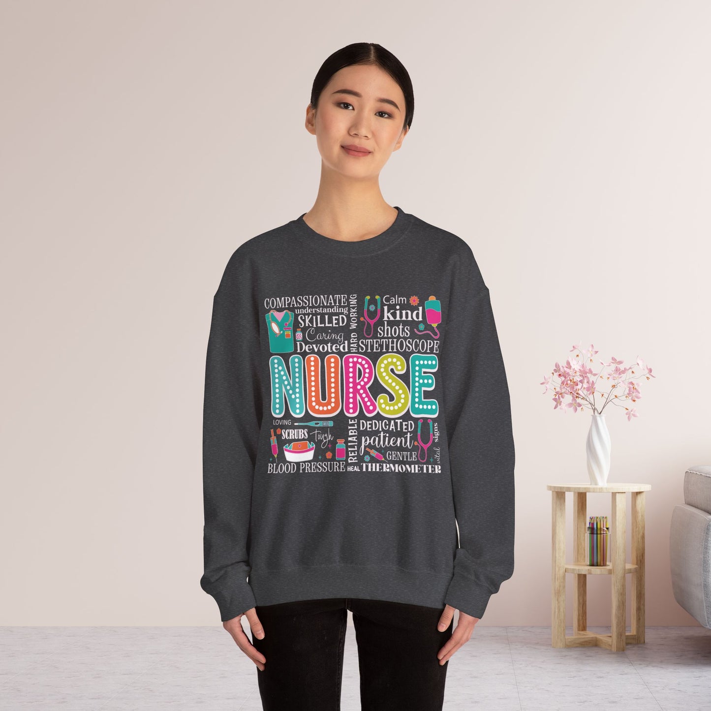 Trendy Nurse Sweatshirt for Registered Nurse