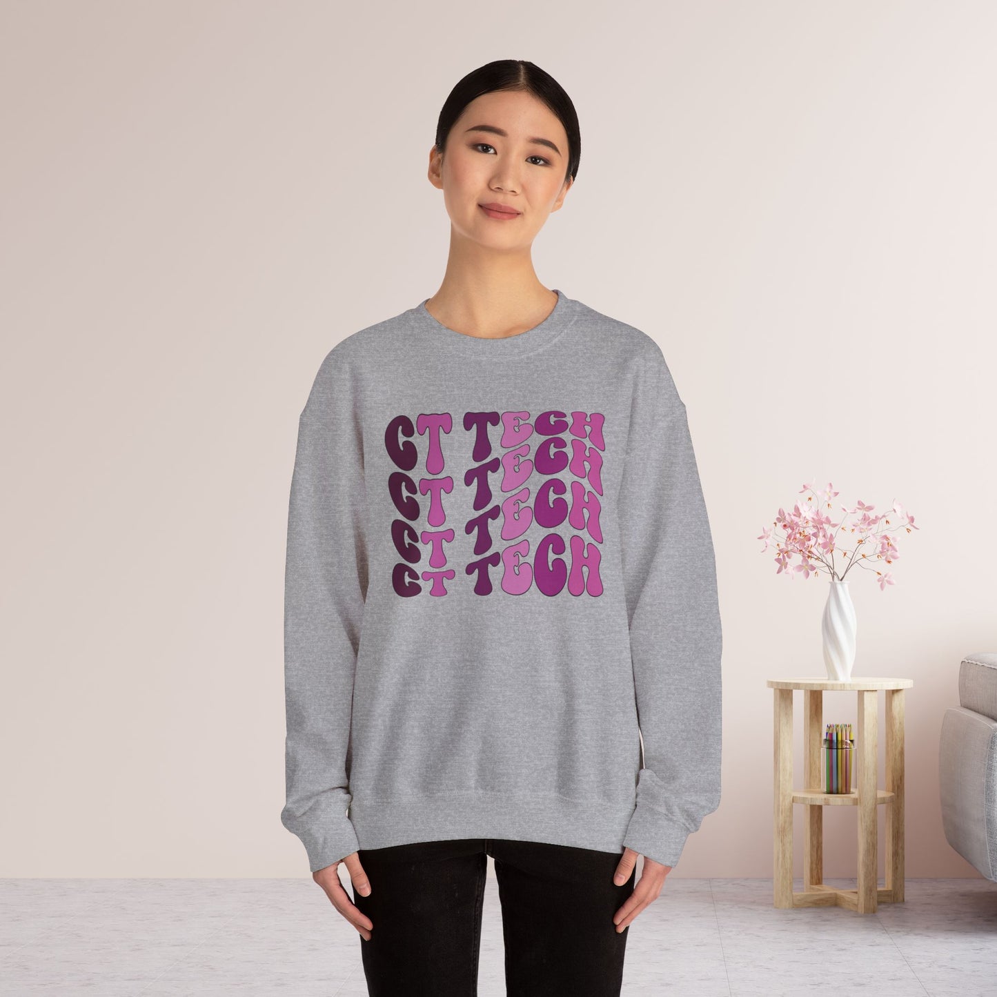 Groovy Purple CT Tech Sweatshirt - CT Technologist Sweater