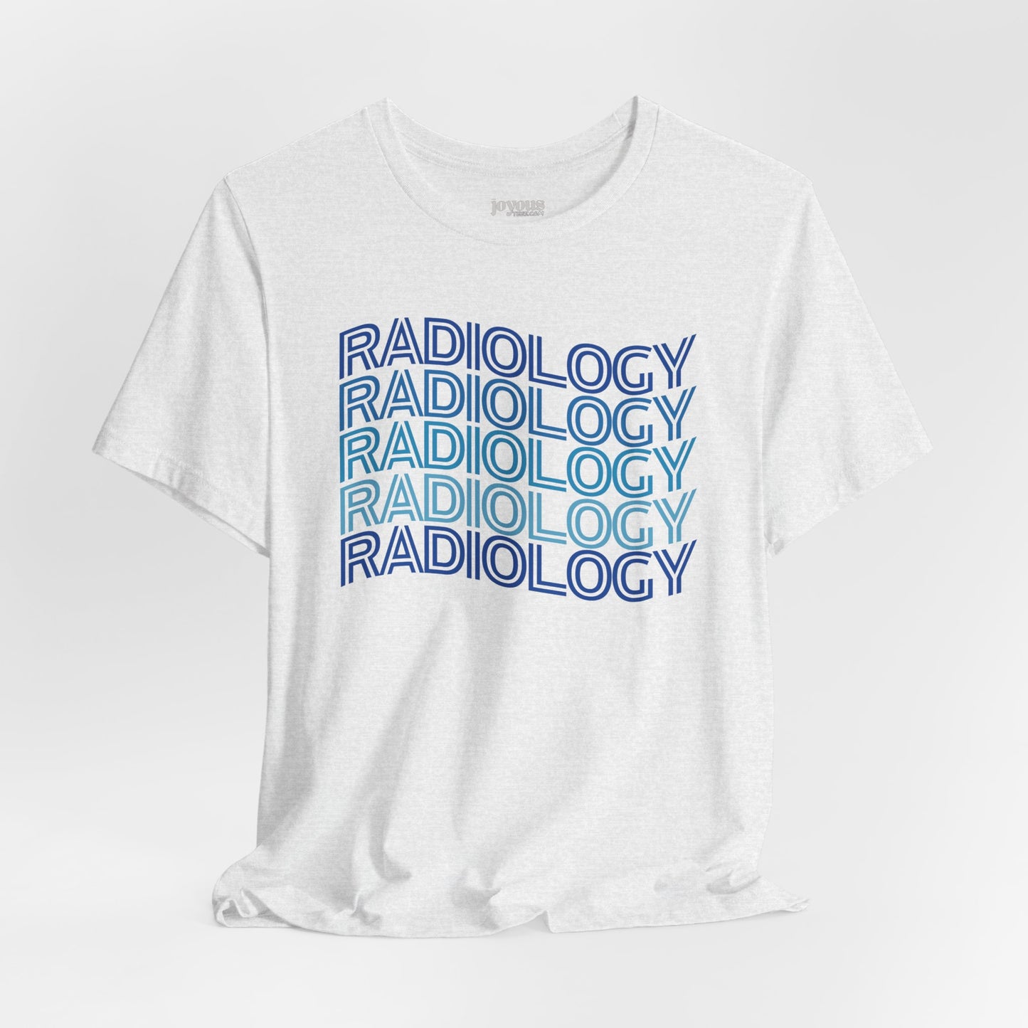 Wavy Blue Radiology Soft Cotton Tee