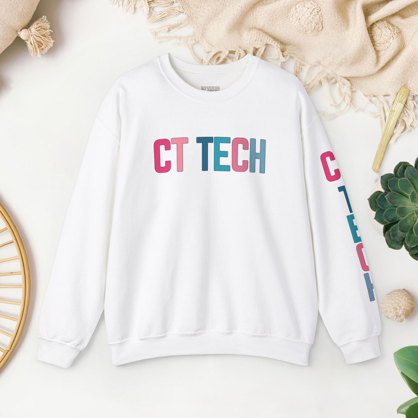 Trendy Colorful CT Tech Sweatshirt