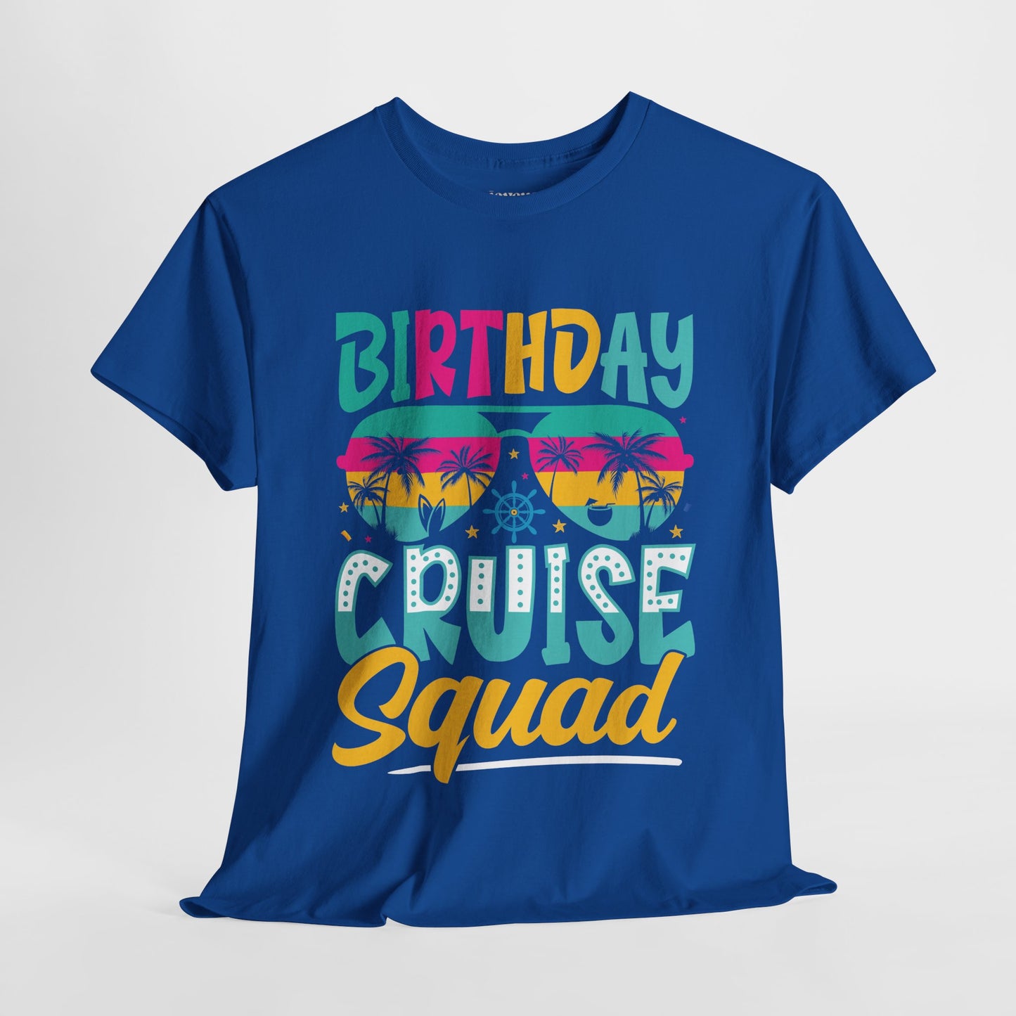 Birthday Cruise Squad Shirt - Family Cruise Vacation Heavy Cotton Tee