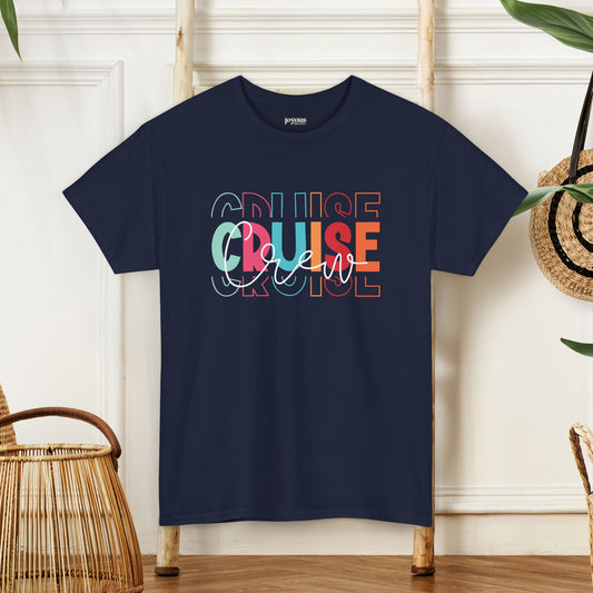 Cruise Crew Shirt - Matching Family Cruise Vacation Heavy Cotton Tee