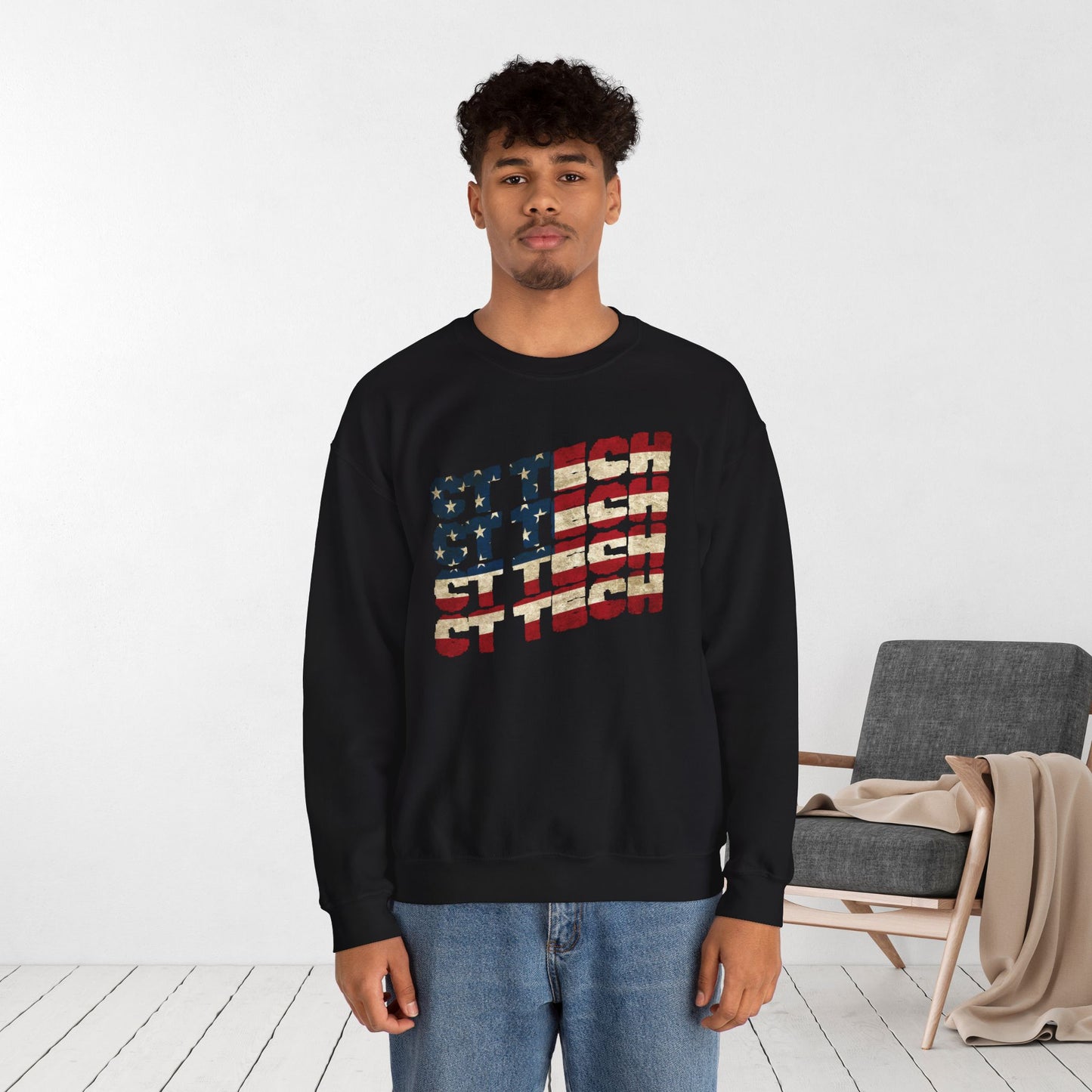 USA Flag CT Tech Sweatshirt -  4th of July CT Technologist Sweater