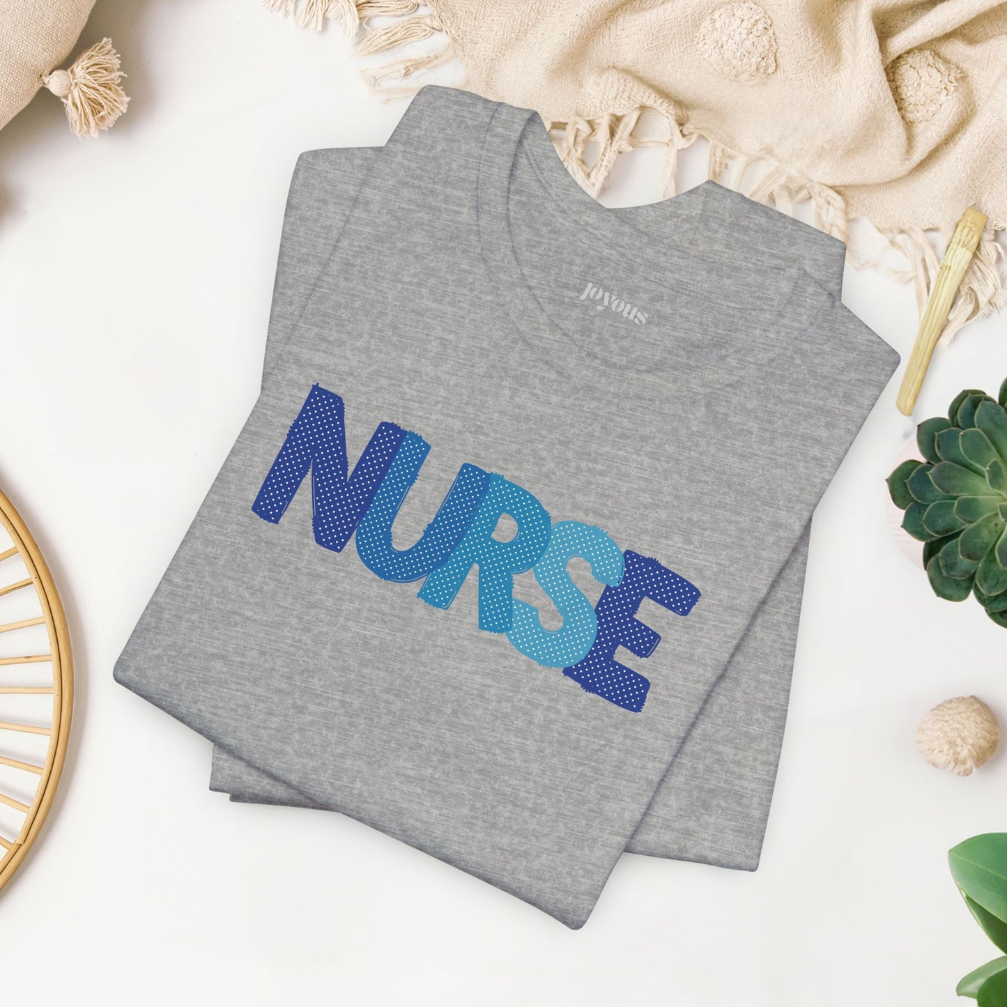 Polka Dot Nurse Shirt - Registered Nurse Soft Cotton Tee