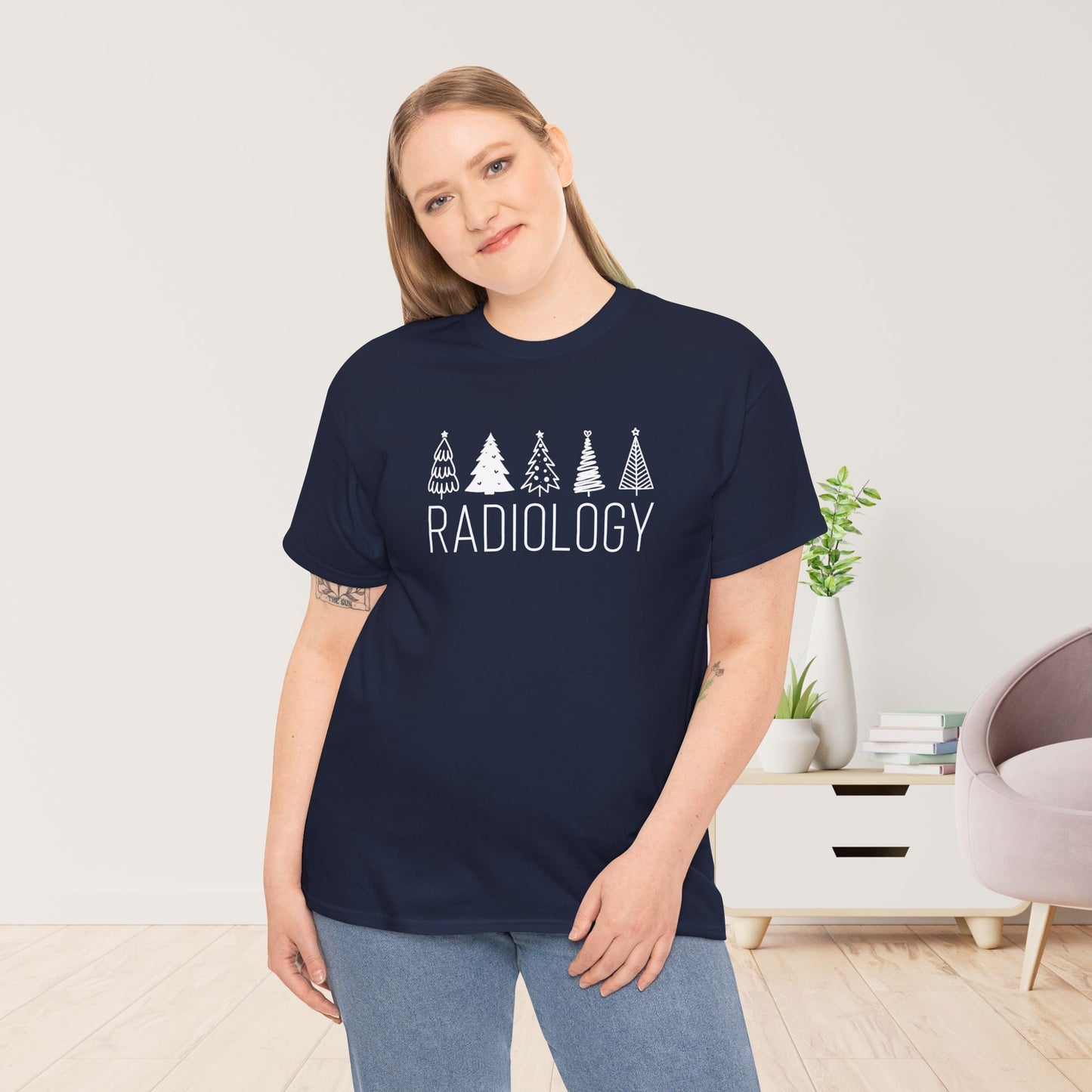 Christmas Tree Radiology Heavy Cotton Tee