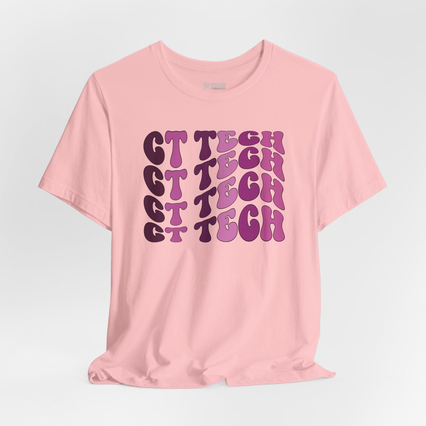 Groovy Purple CT Tech Shirt - CT Technologist Soft Cotton Tee