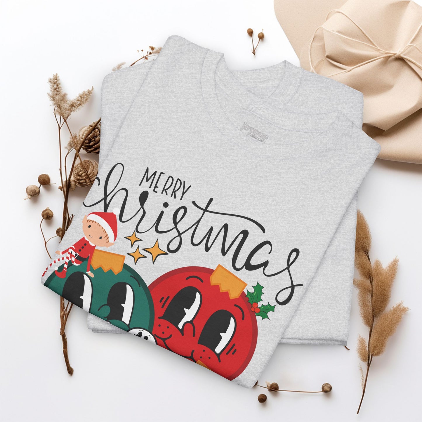 Trendy Christmas Ornament Shirt - Christmas Heavy Cotton Tee