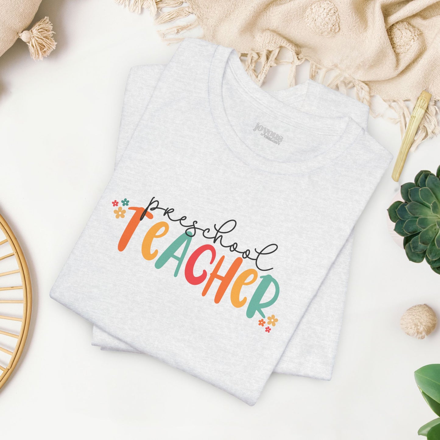 Trendy Preschool Teacher Soft Cotton Tee - Back to School Shirt