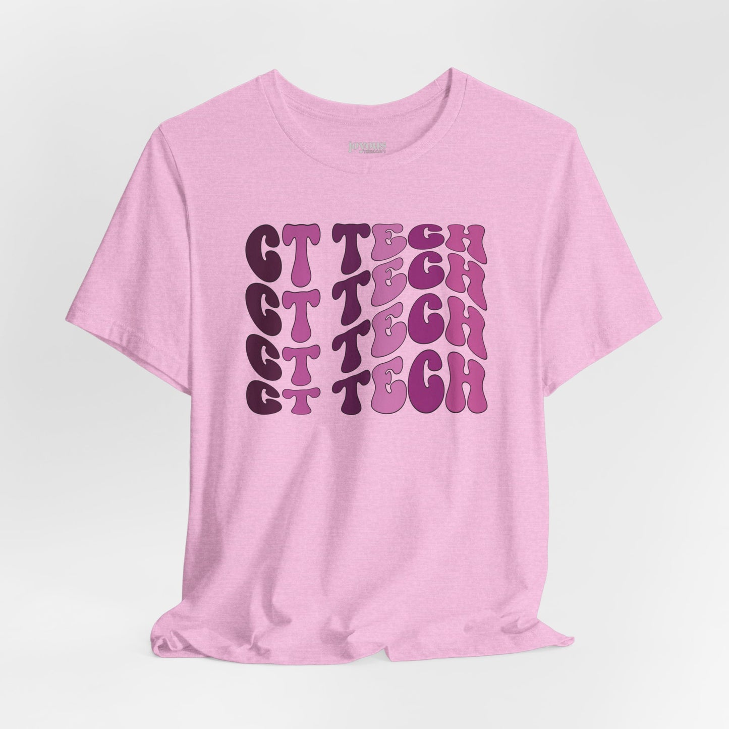 Groovy Purple CT Tech Shirt - CT Technologist Soft Cotton Tee