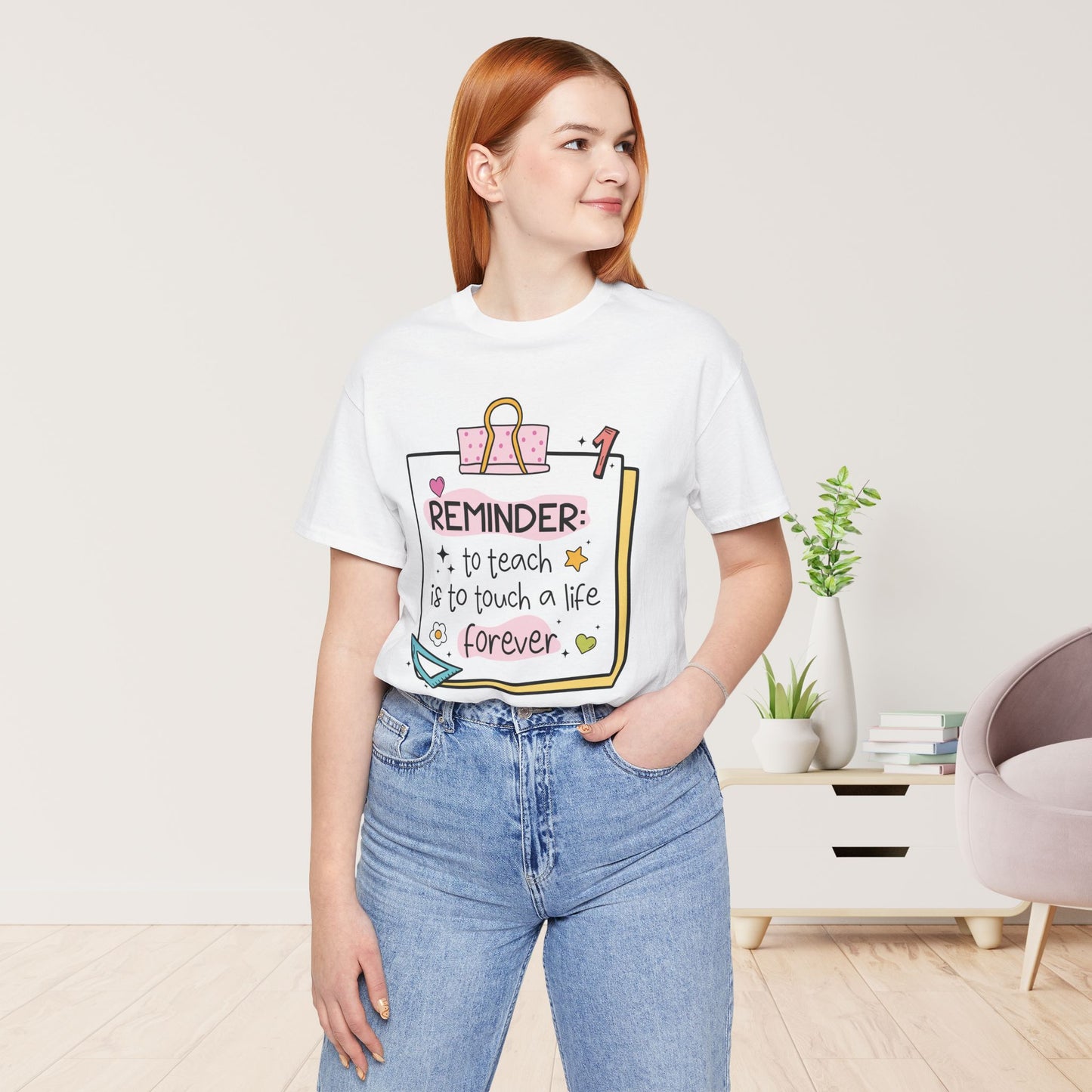 Trendy Motivational Teacher Soft Cotton Tee