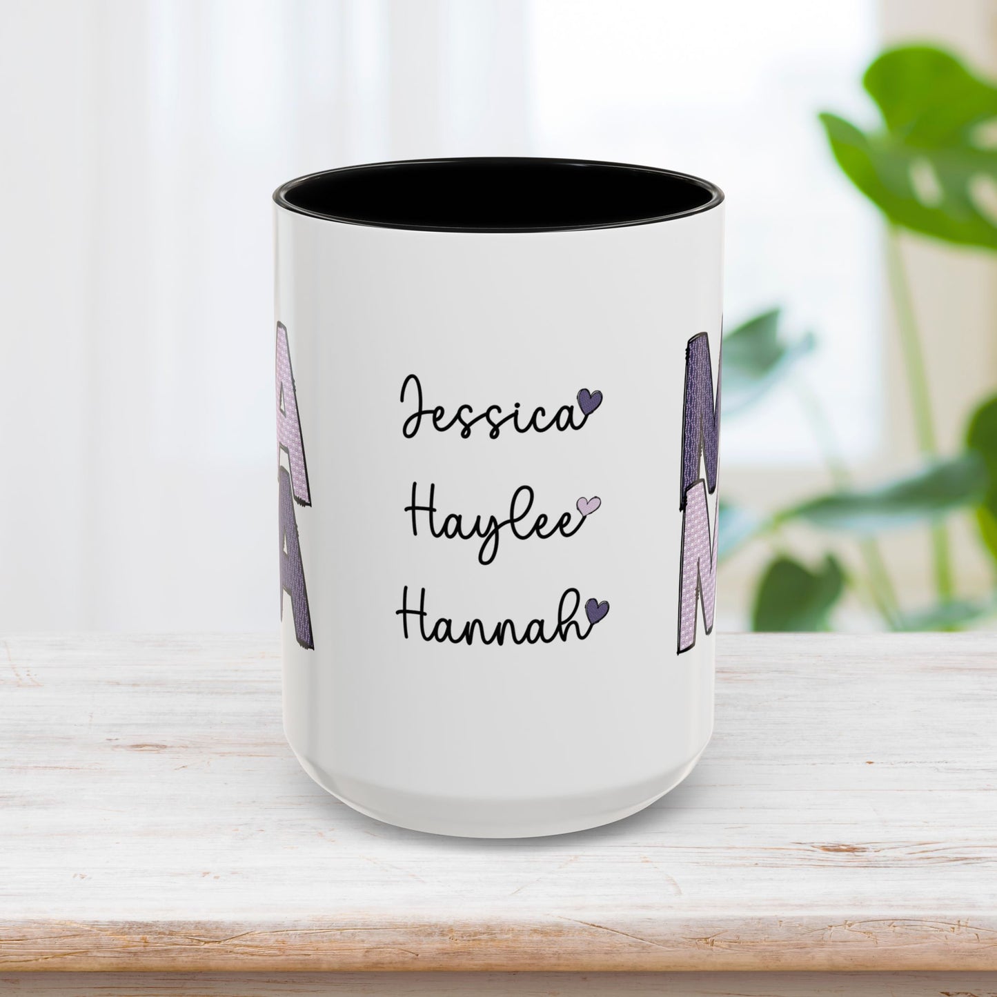 Personalized Mama Coffee Mug with Kids Names - Custom Mom Gifts for Mother's Day