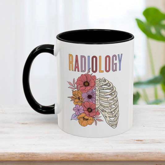 Floral Radiology Mug - RAD Tech Gift