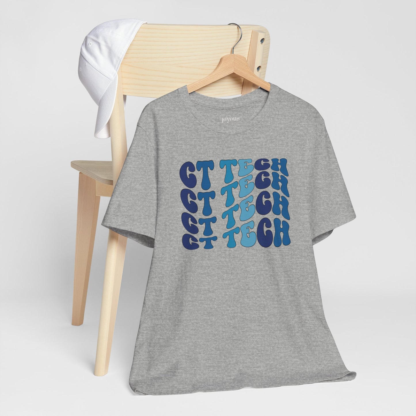 Groovy Blue CT Tech Shirt - CT Technologist Soft Cotton Tee