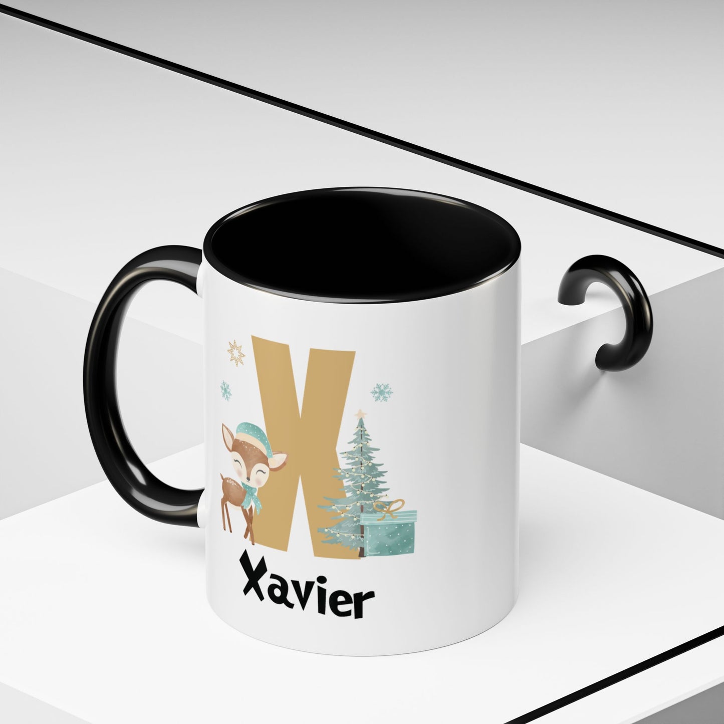 Custom Name Christmas Initial Letter Mug - Personalized Christmas Gifts A-Z