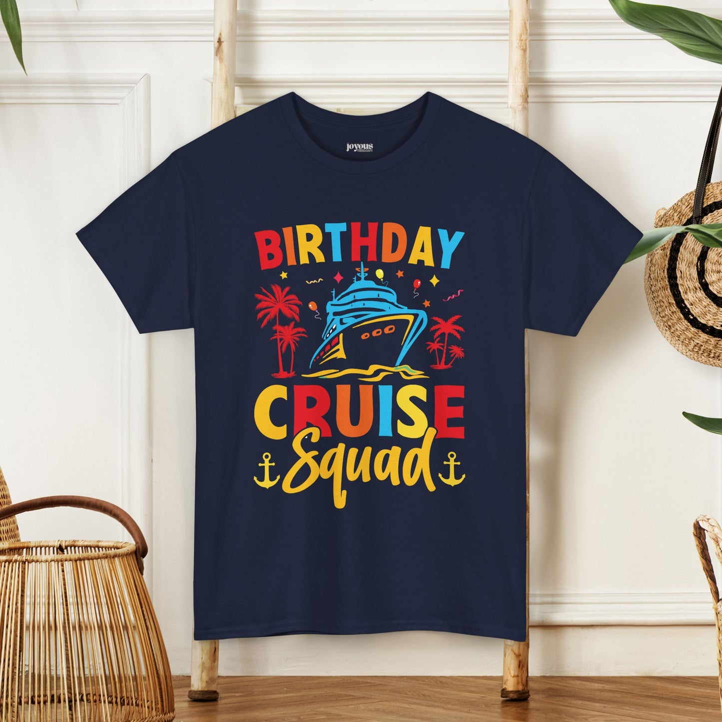 Birthday Cruise Squad Shirt - Family Cruise Vacation Heavy Cotton Tee