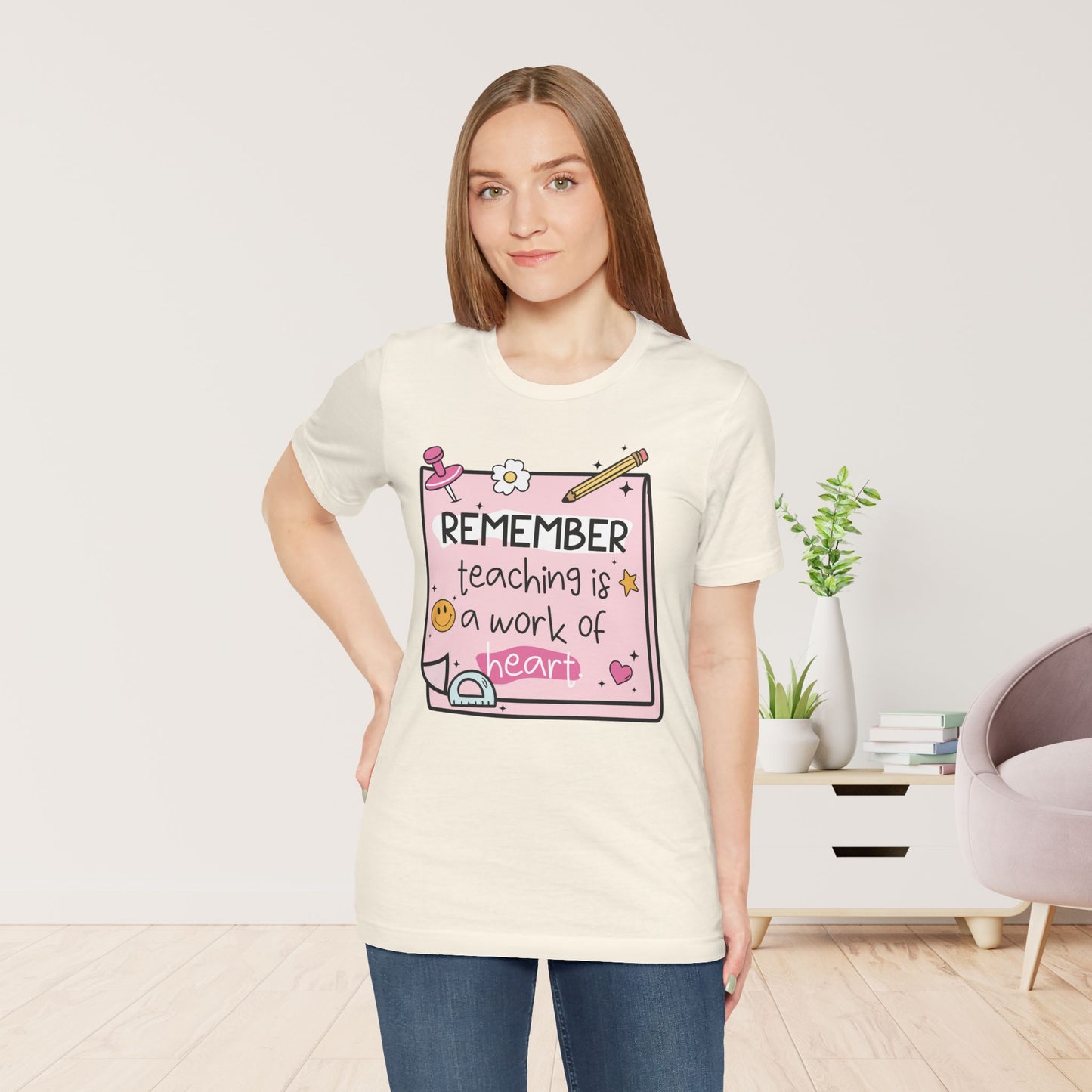 Trendy Motivational Teacher Soft Cotton Tee