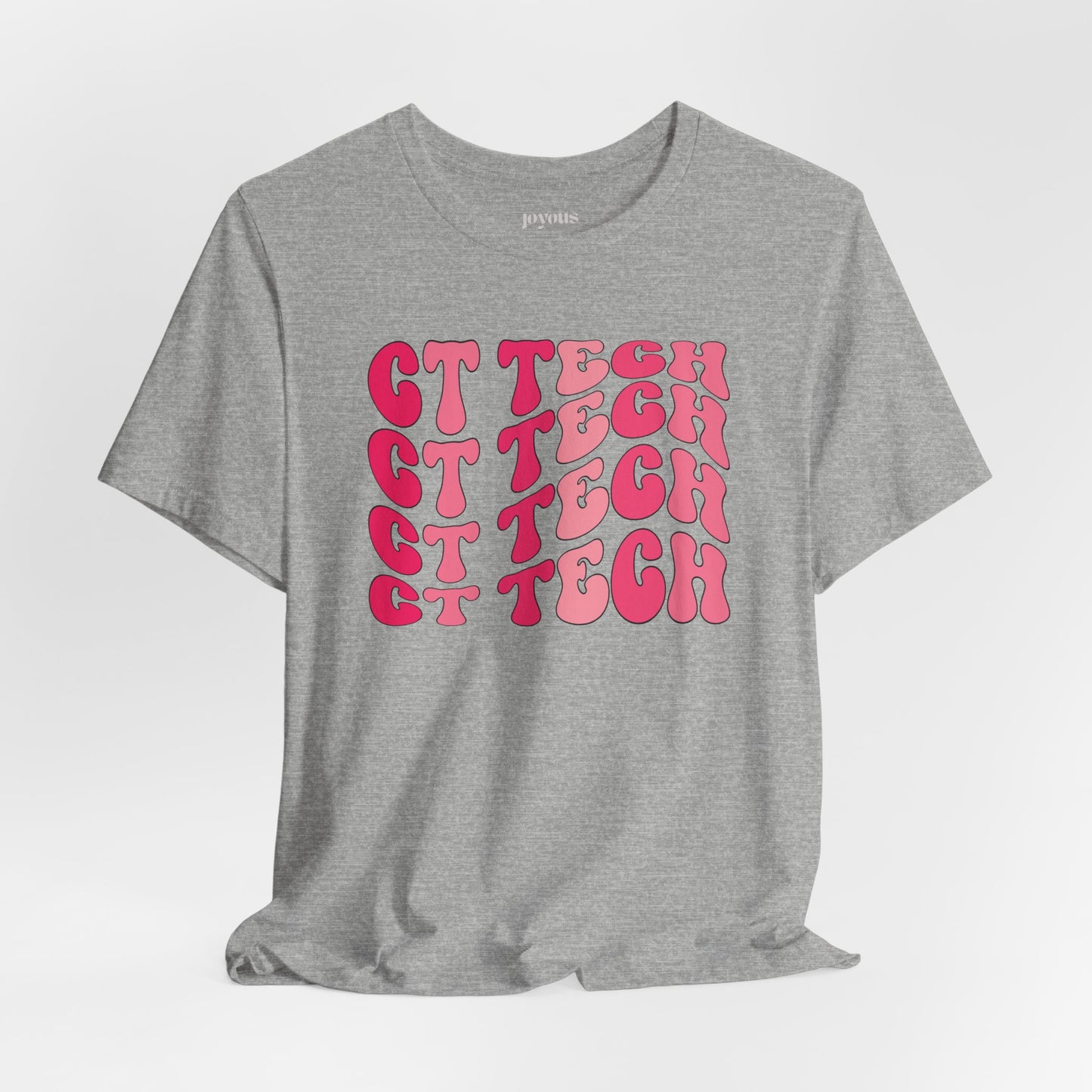 Groovy Pink CT Tech Shirt - CT Technologist Soft Cotton Tee