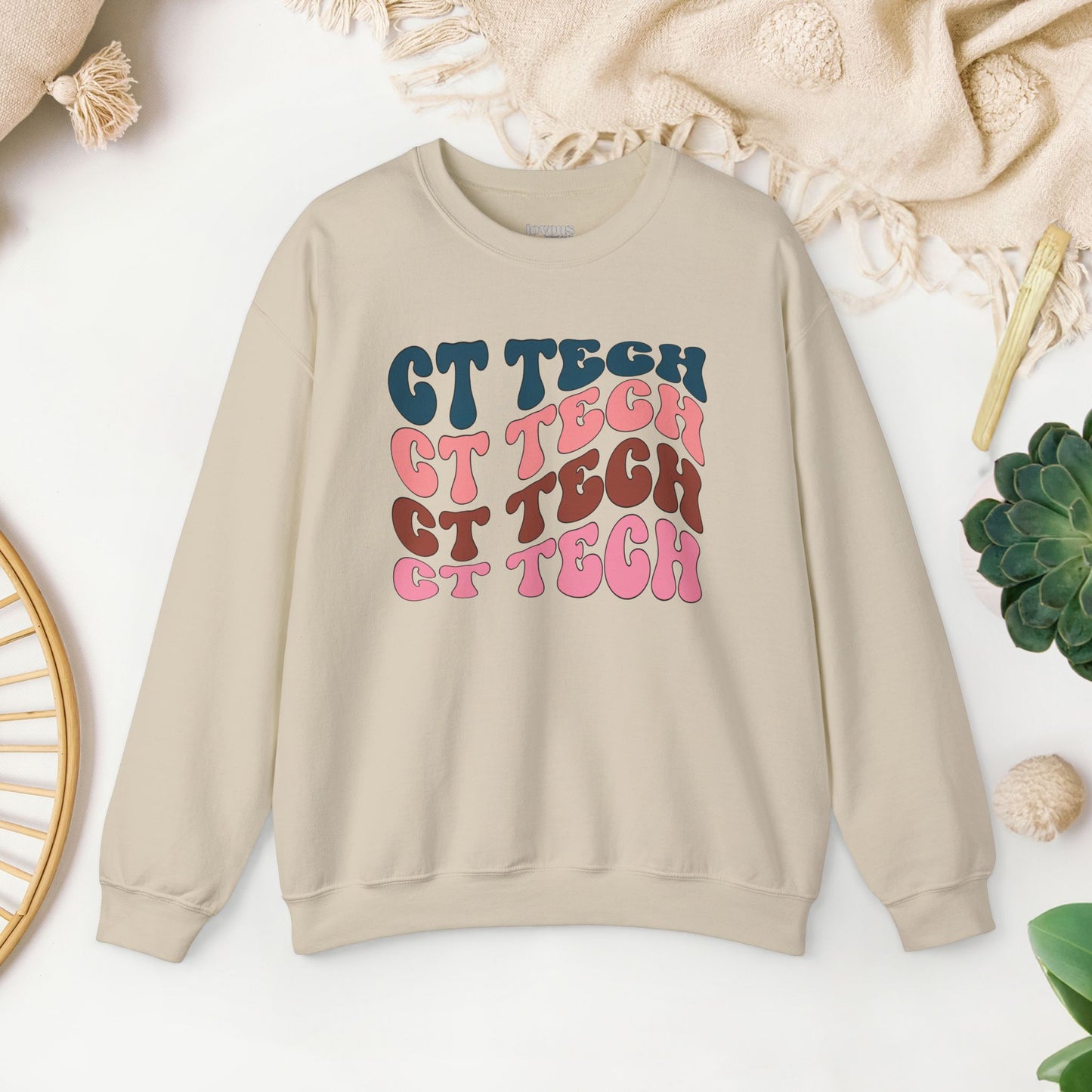 Groovy Colorful CT Tech Sweatshirt - CT Technologist Sweater