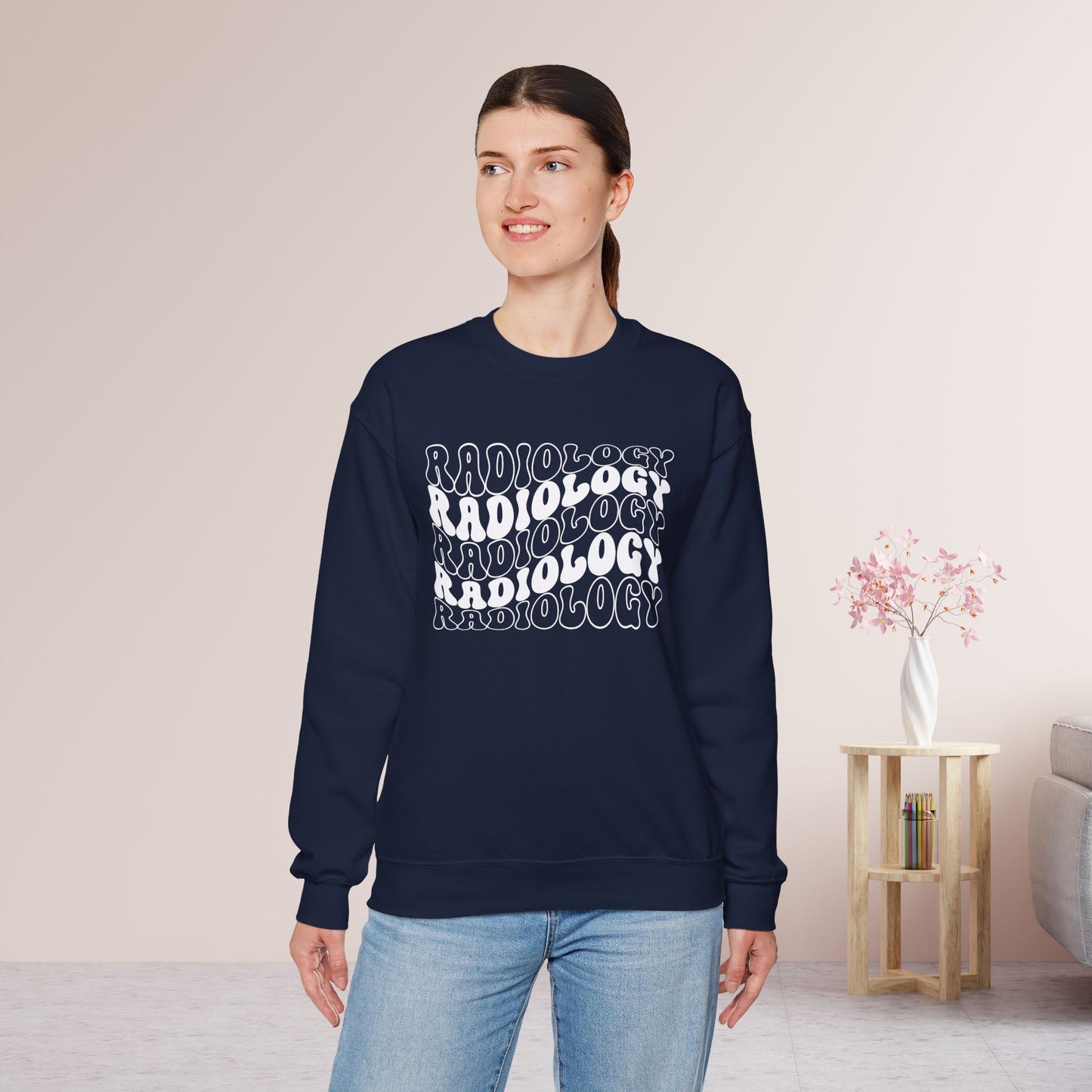 Groovy White Radiology Sweatshirt for RAD Technician