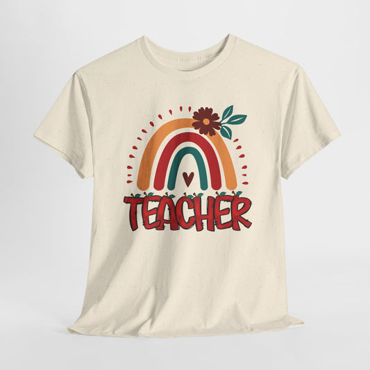 Trendy Teacher Shirt - Back to School Heavy Cotton Tee