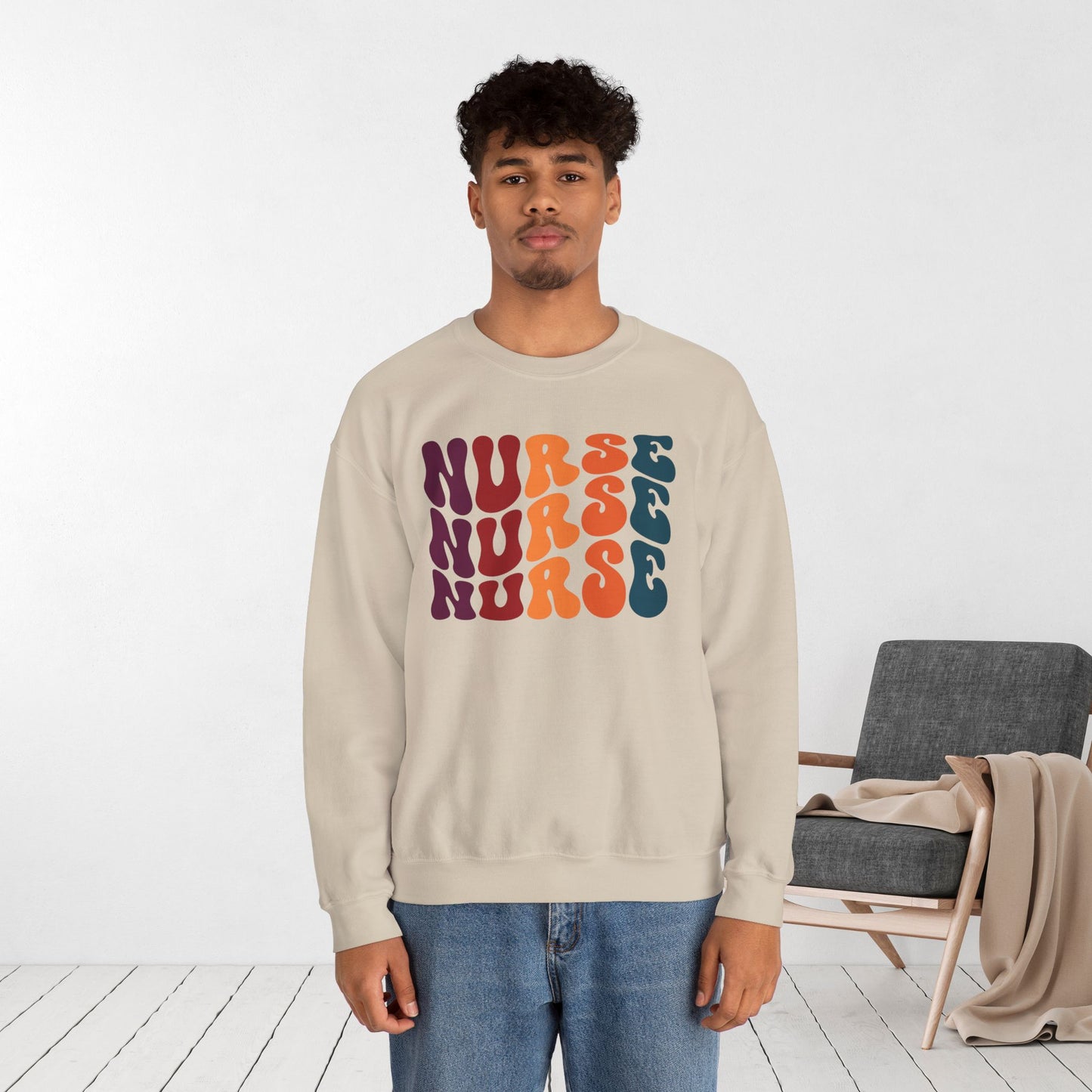 Groovy Nurse Sweatshirt - Nurse Pullover