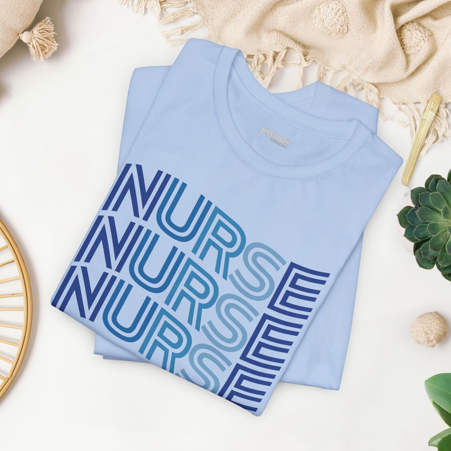 Wavy Nurse Shirt - Registered Nurse Soft Cotton Tee