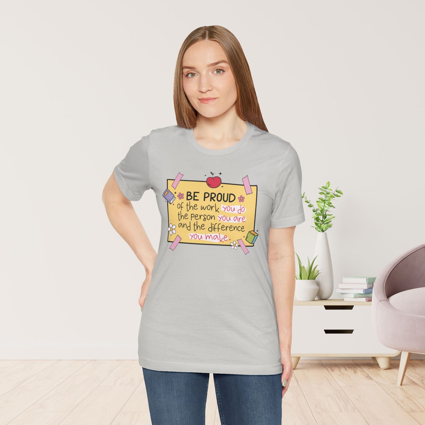 Trendy Motivational Teacher Soft Cotton Tee