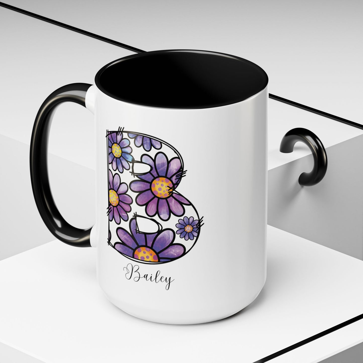 Custom Name Initial Letter Mug - Personalized Gifts A-Z