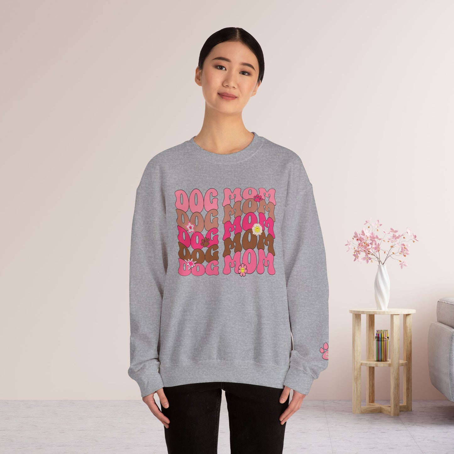 Pink Dog Mom Sweatshirt