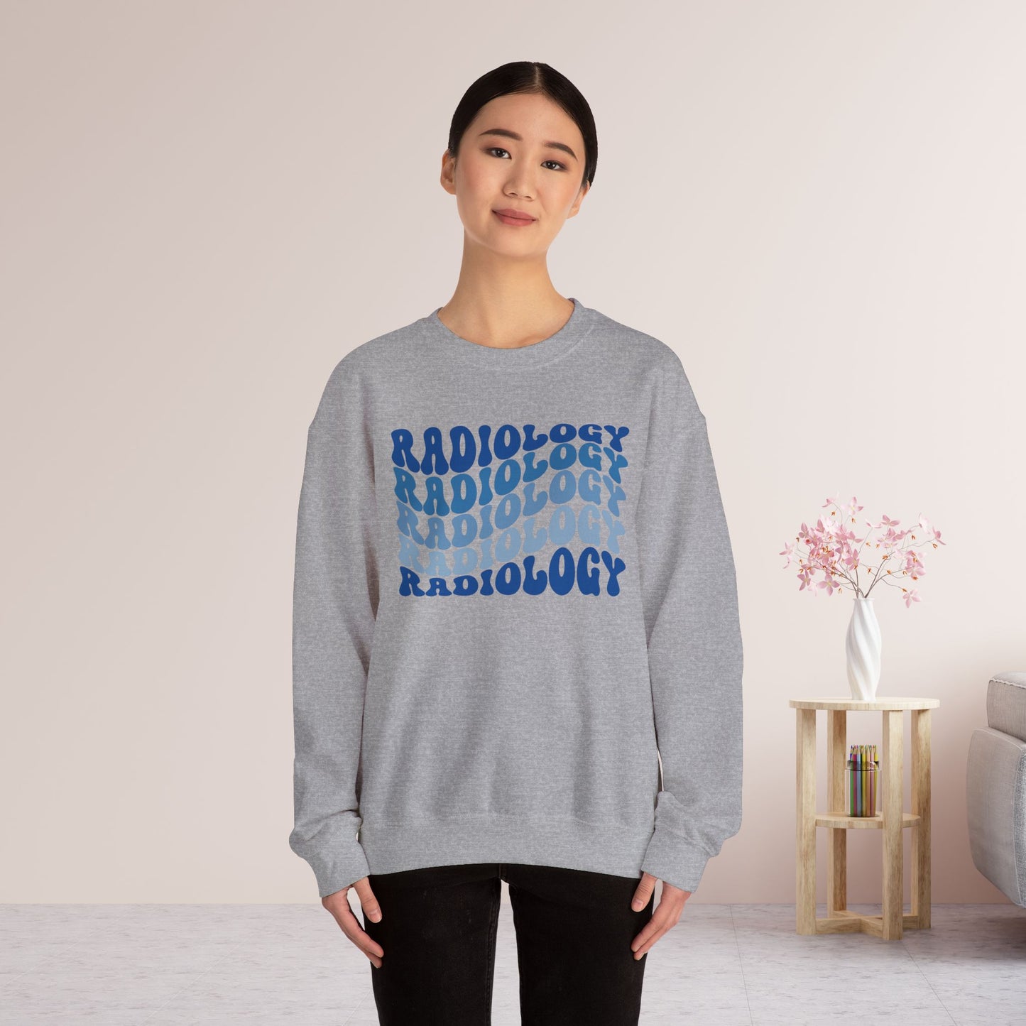 Groovy Blue Radiology Sweatshirt for RAD Technician