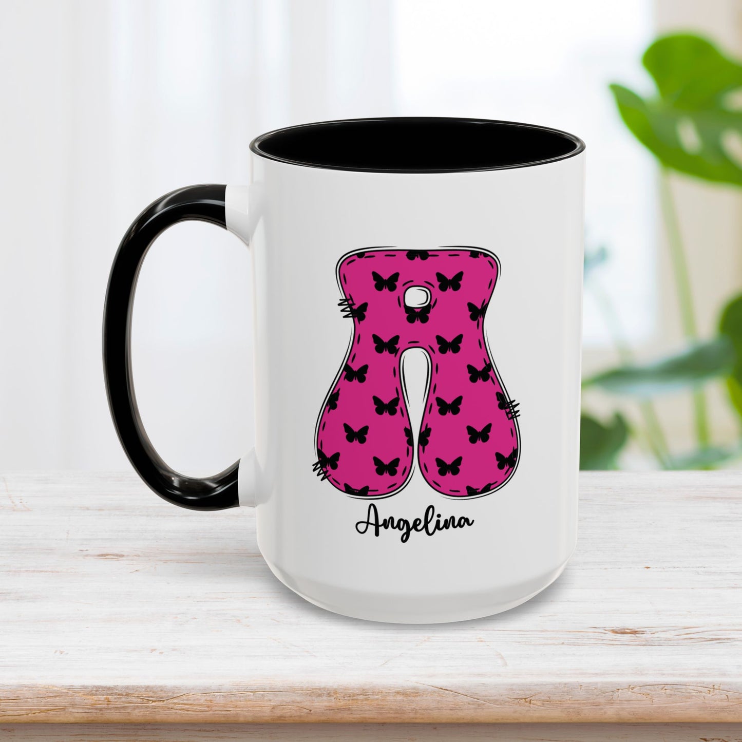 Custom Name Initial Letter Mug - Personalized Gifts A-Z