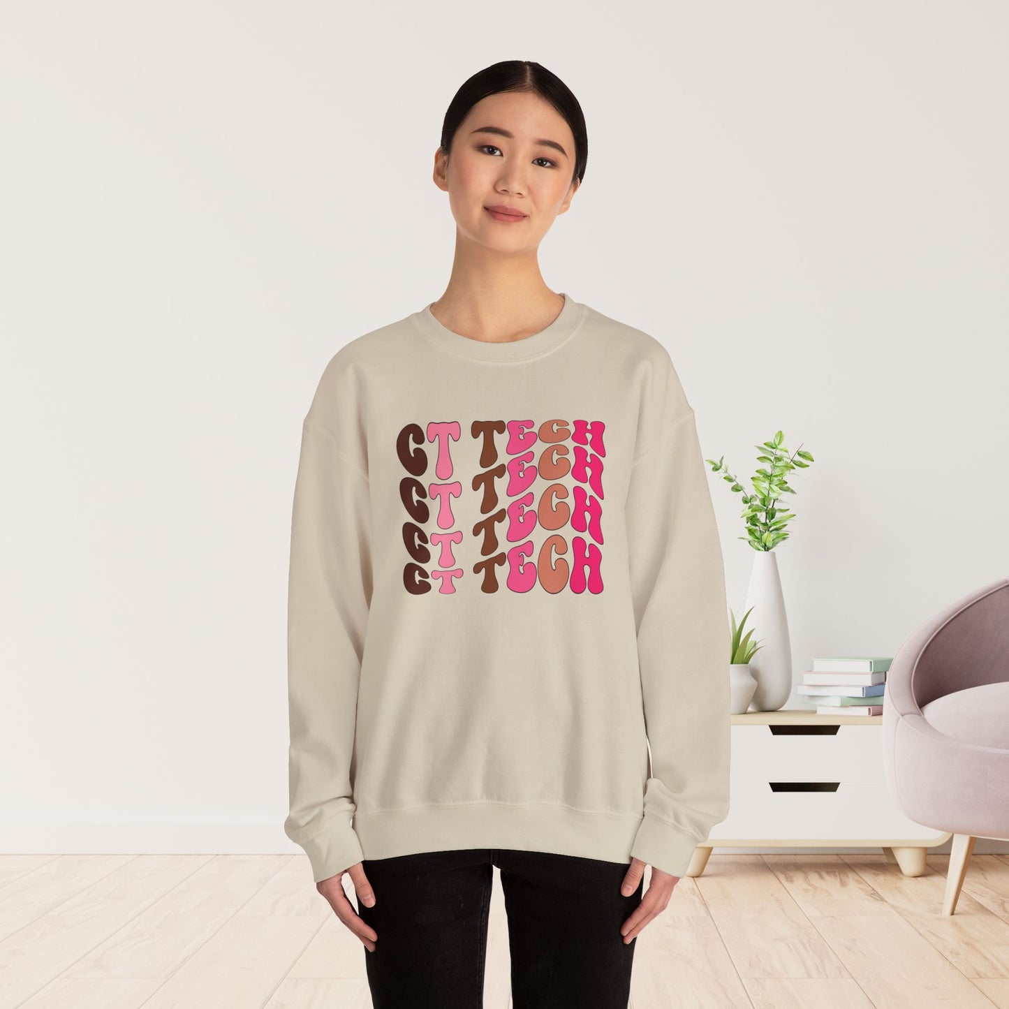 Groovy Colorful CT Tech Sweatshirt - CT Technologist Sweater