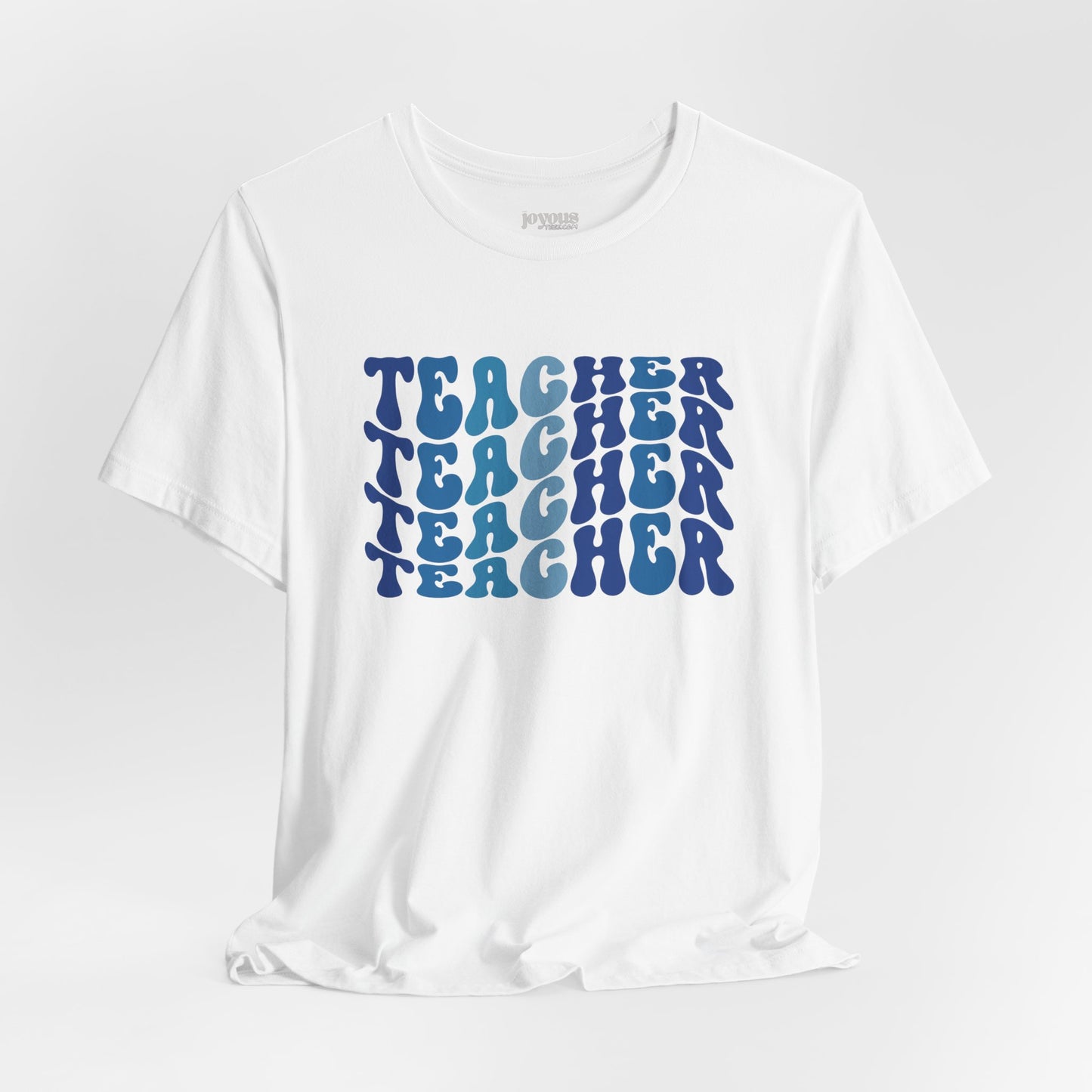 Groovy Blue Teacher Soft Cotton Tee