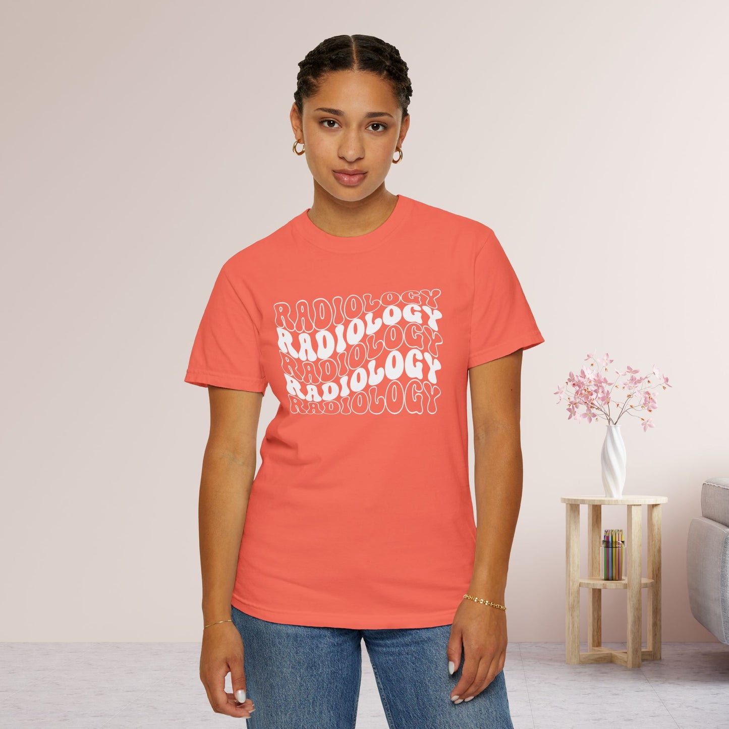 Groovy White Comfort Colors Radiology Tee