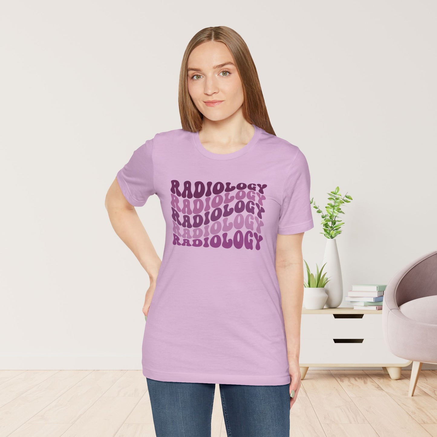 Groovy Purple Radiology Soft Cotton Tee