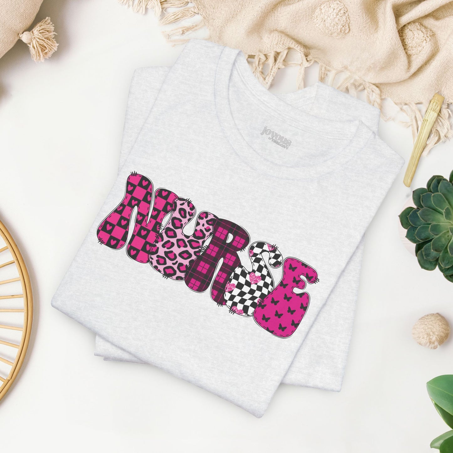 Groovy Font Nurse Shirt - Registered Nurse Soft Cotton Tee