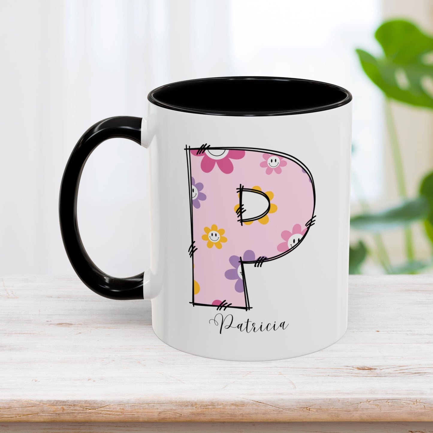 Custom Name Initial Letter Mug - Personalized Gifts A-Z