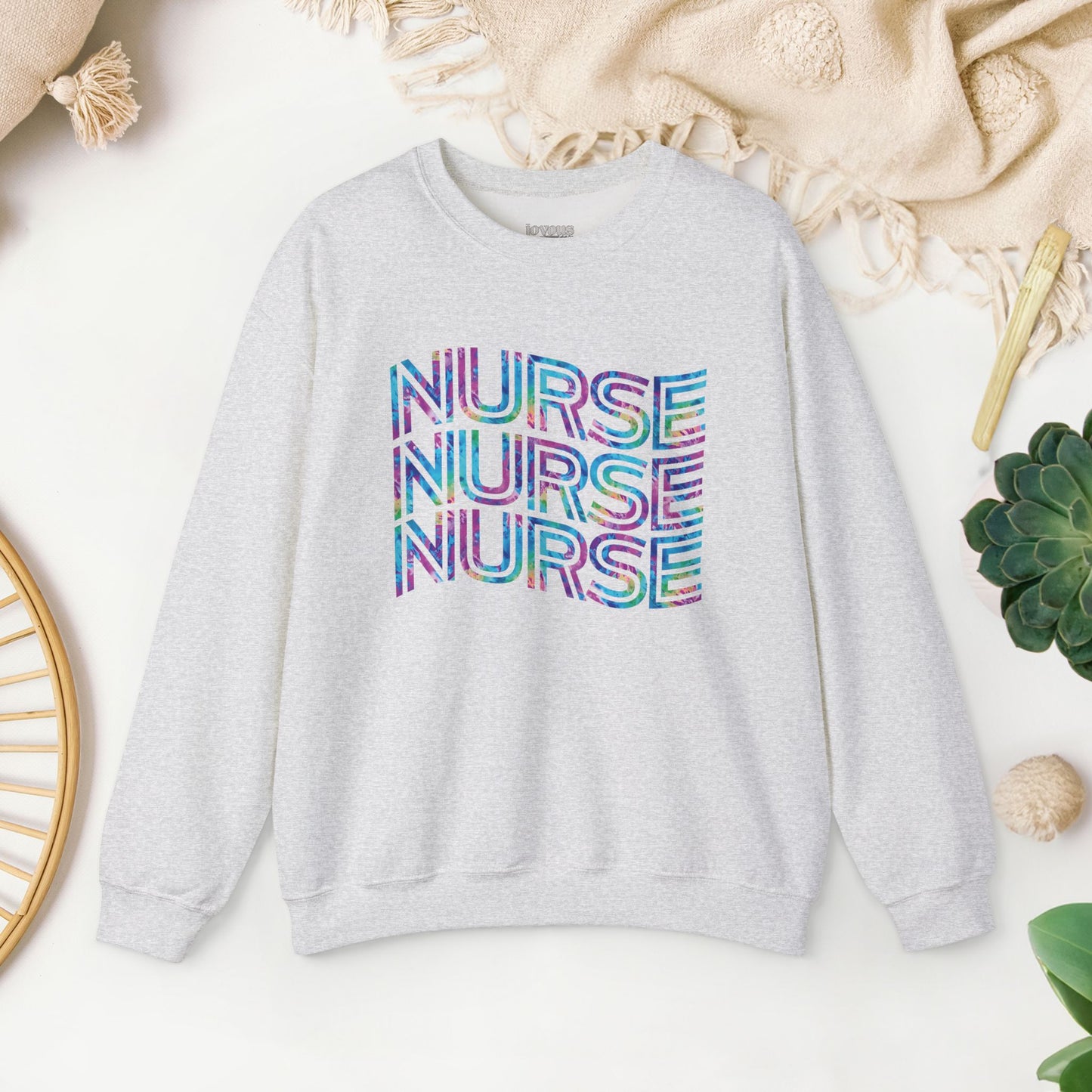 Tie Dye Wavy Nurse Sweatshirt