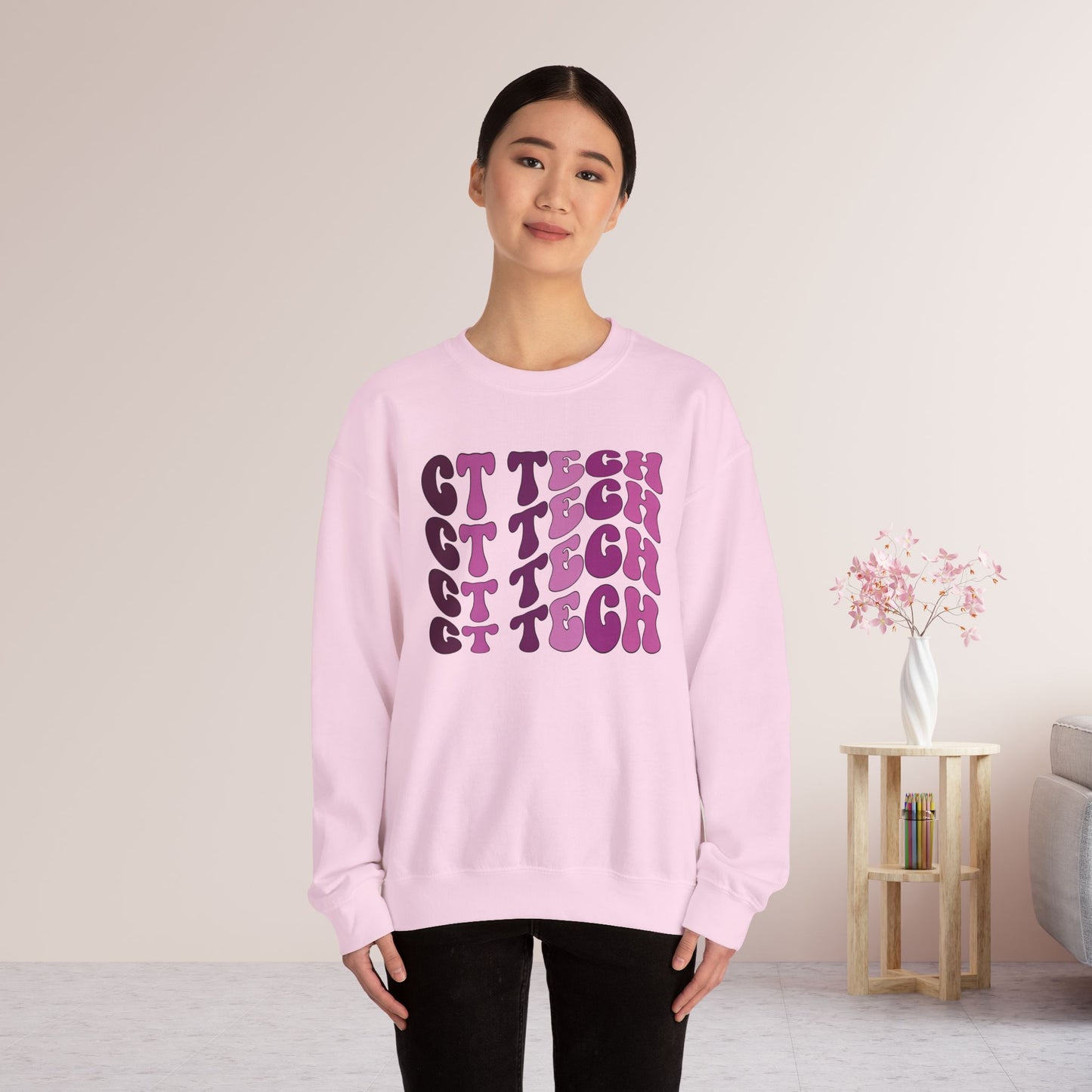 Groovy Purple CT Tech Sweatshirt - CT Technologist Sweater