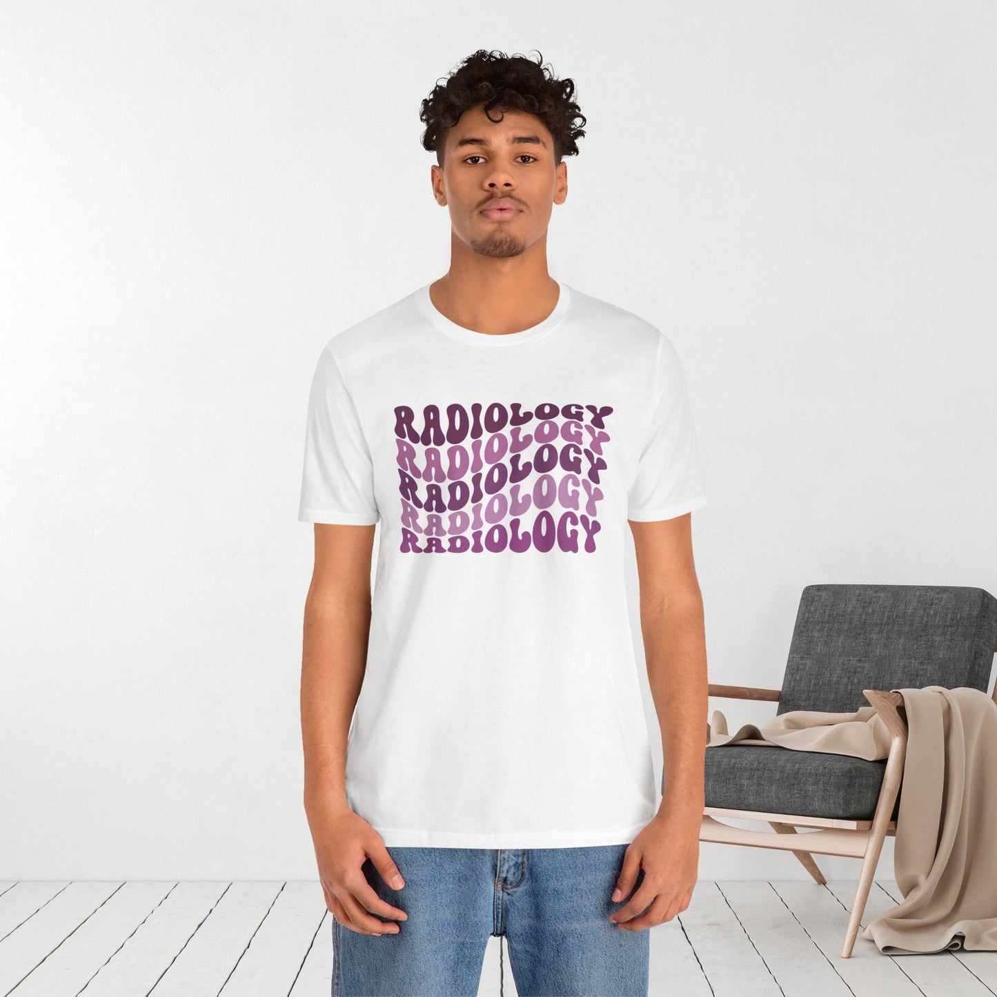 Groovy Purple Radiology Soft Cotton Tee