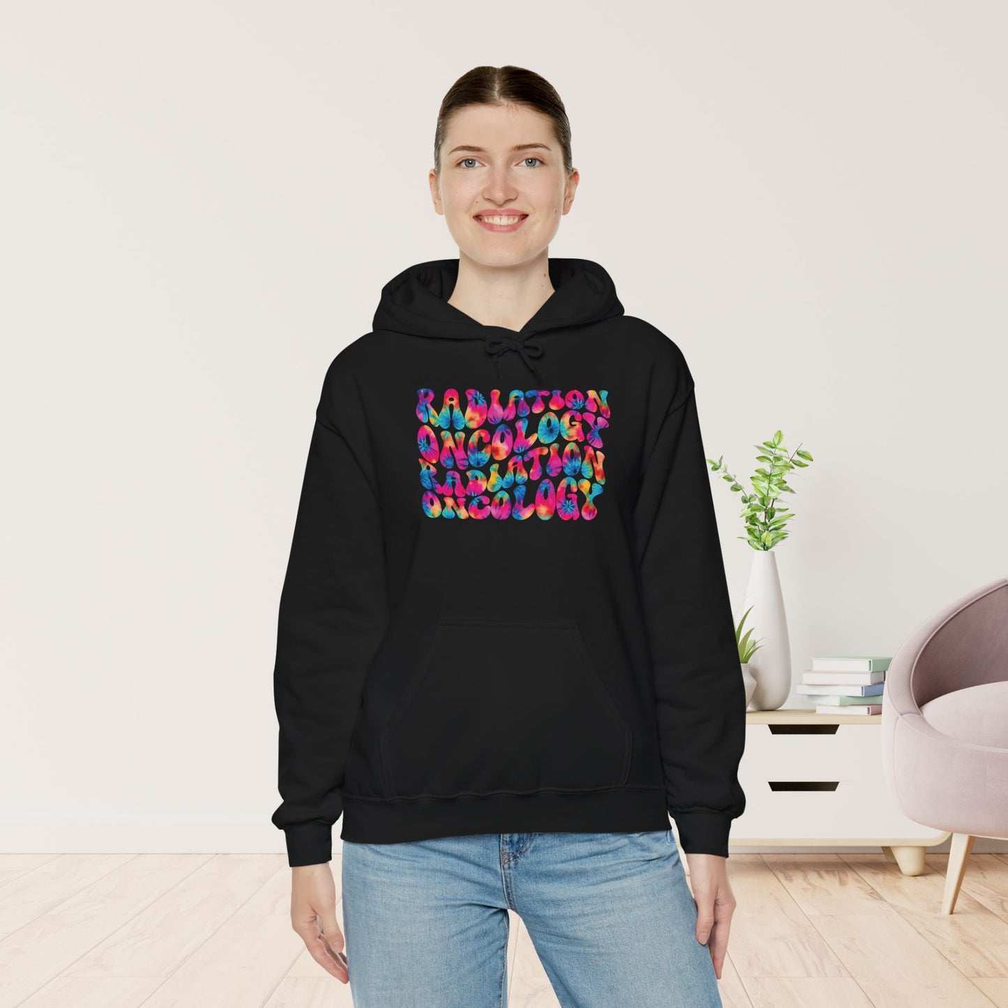 Tie Dye Groovy Radiation Oncology Hoodie