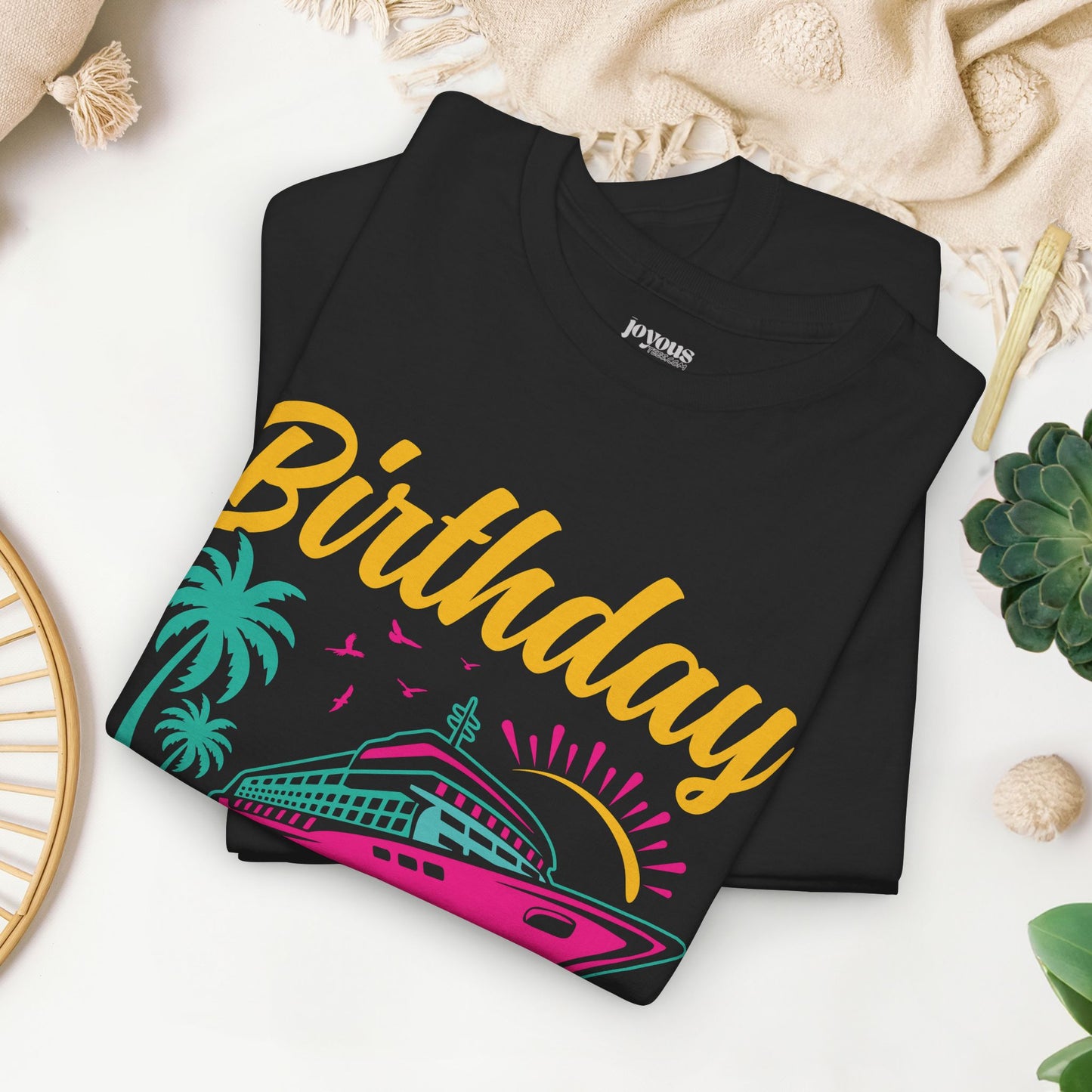 Birthday Cruise Squad Shirt - Family Cruise Vacation Heavy Cotton Tee