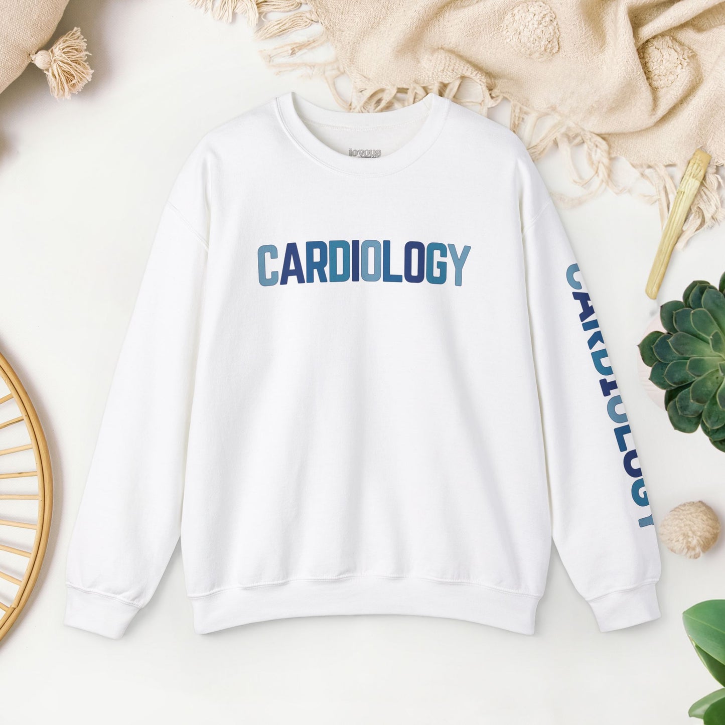 Trendy Blue Cardiology Sweatshirt for Cardiac Nurse