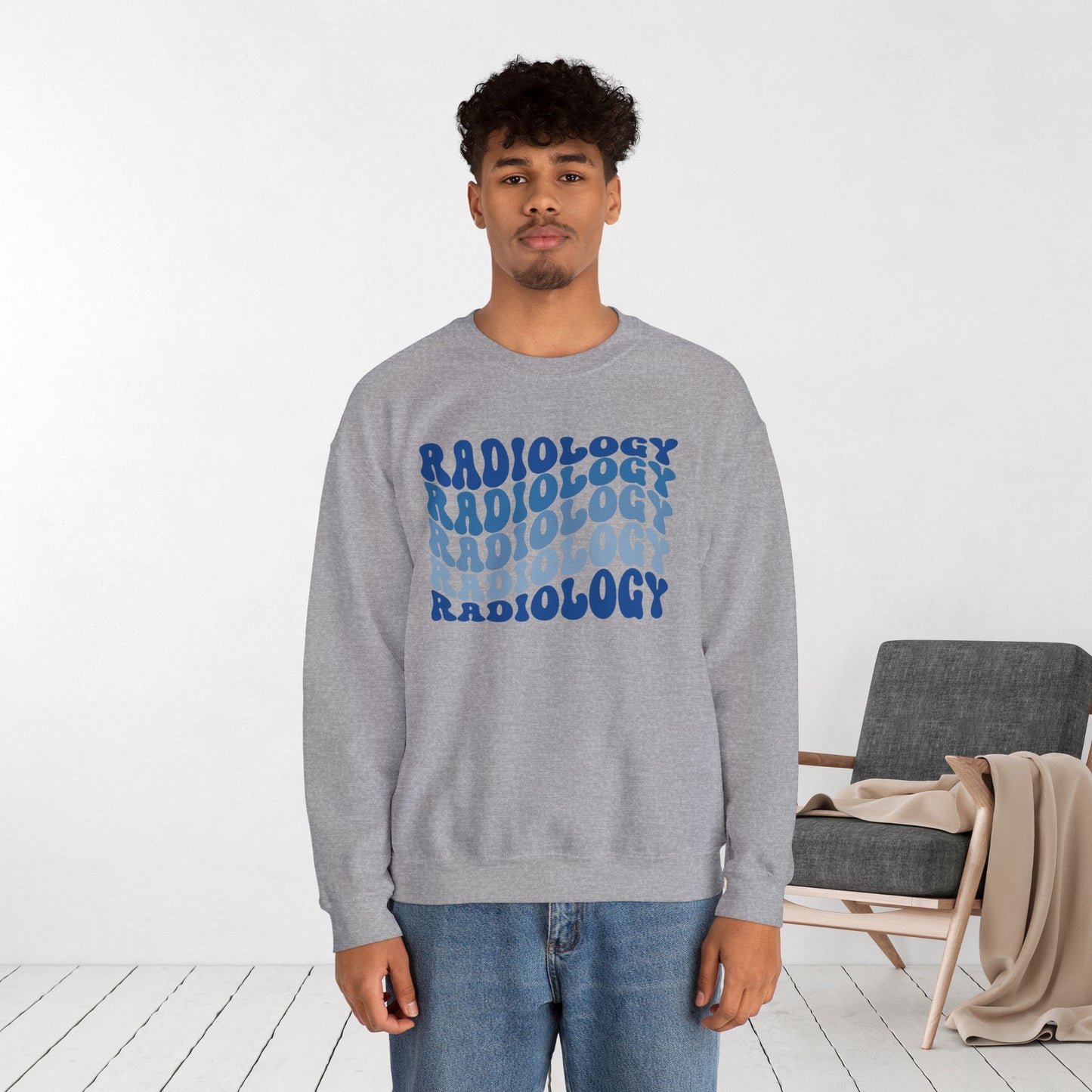 Groovy Blue Radiology Sweatshirt for RAD Technician